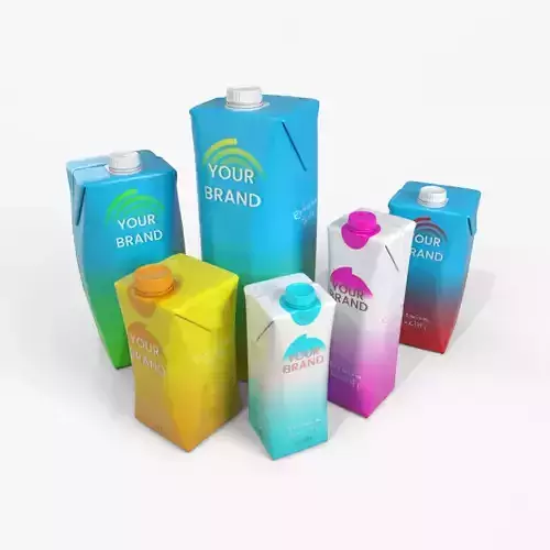 Beverage Carton Prism Full Set - Customizable Pack