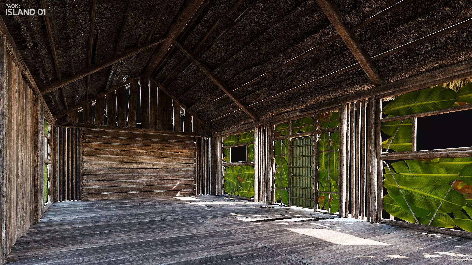 ISLAND 01 with INTERIORS 4K TEXTURES Low-poly 3D model_15