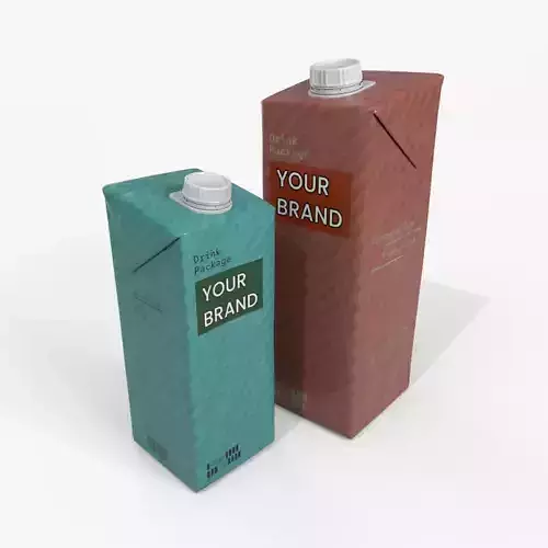 Beverage Carton Tilt-Edge Duo - Customizable Pack