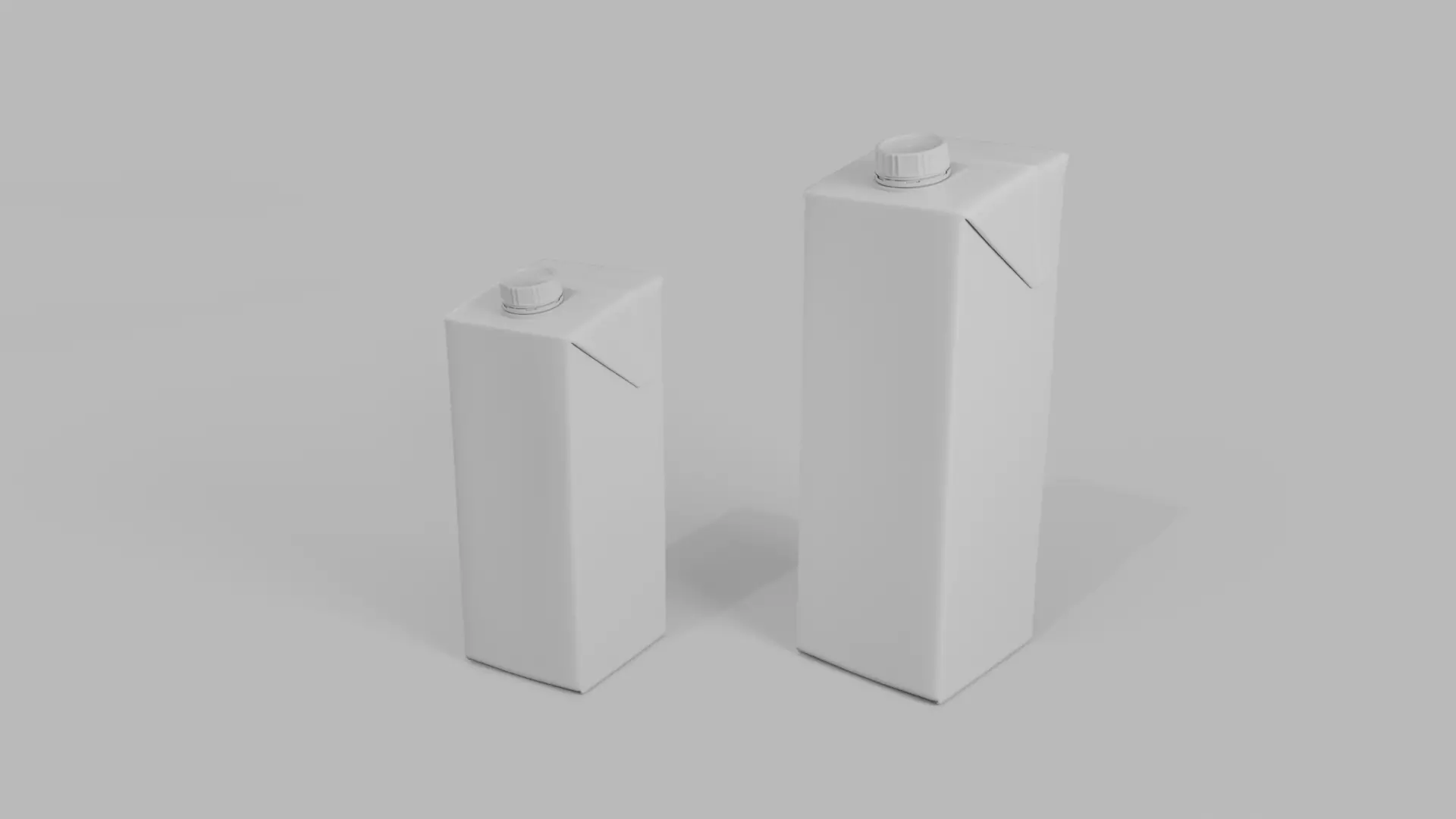 Beverage Carton Tilt-Edge Duo - Customizable Pack 3D Model Collection_4