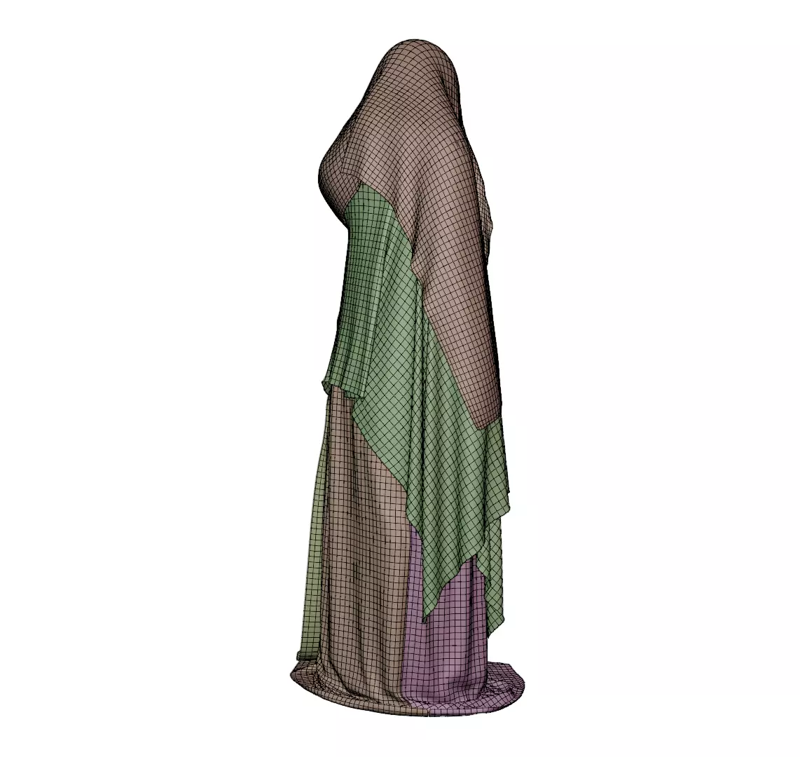 Hooded Ghost with Lantern  3D print model_17