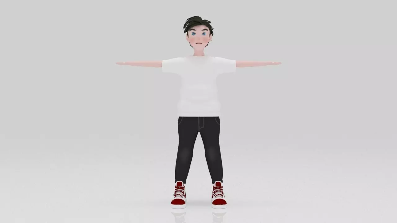 Character Zipsi Rigged  Low-poly 3D model_1