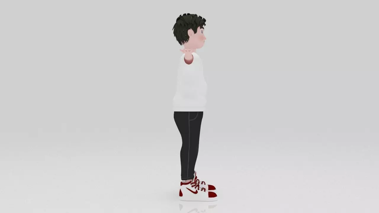 Character Zipsi Rigged  Low-poly 3D model_4