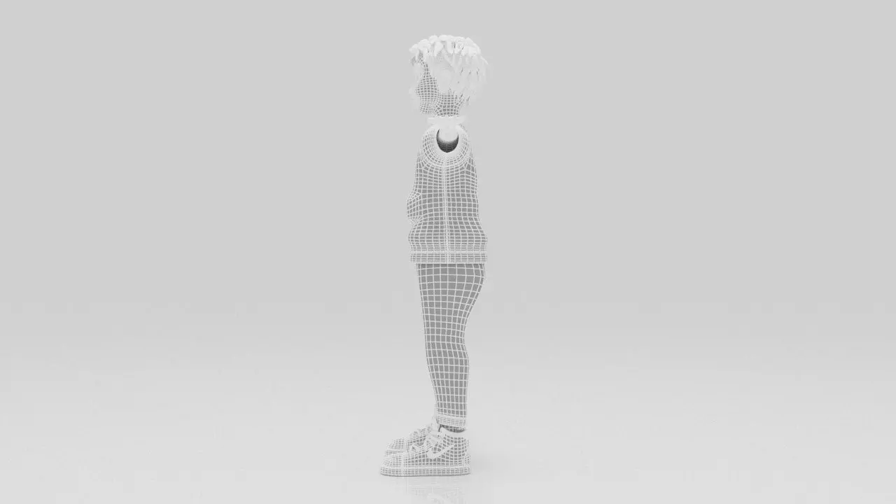 Character Zipsi Rigged  Low-poly 3D model_10