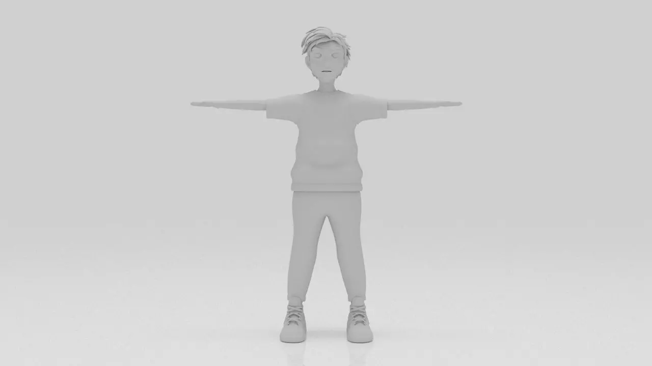 Character Zipsi Rigged  Low-poly 3D model_5
