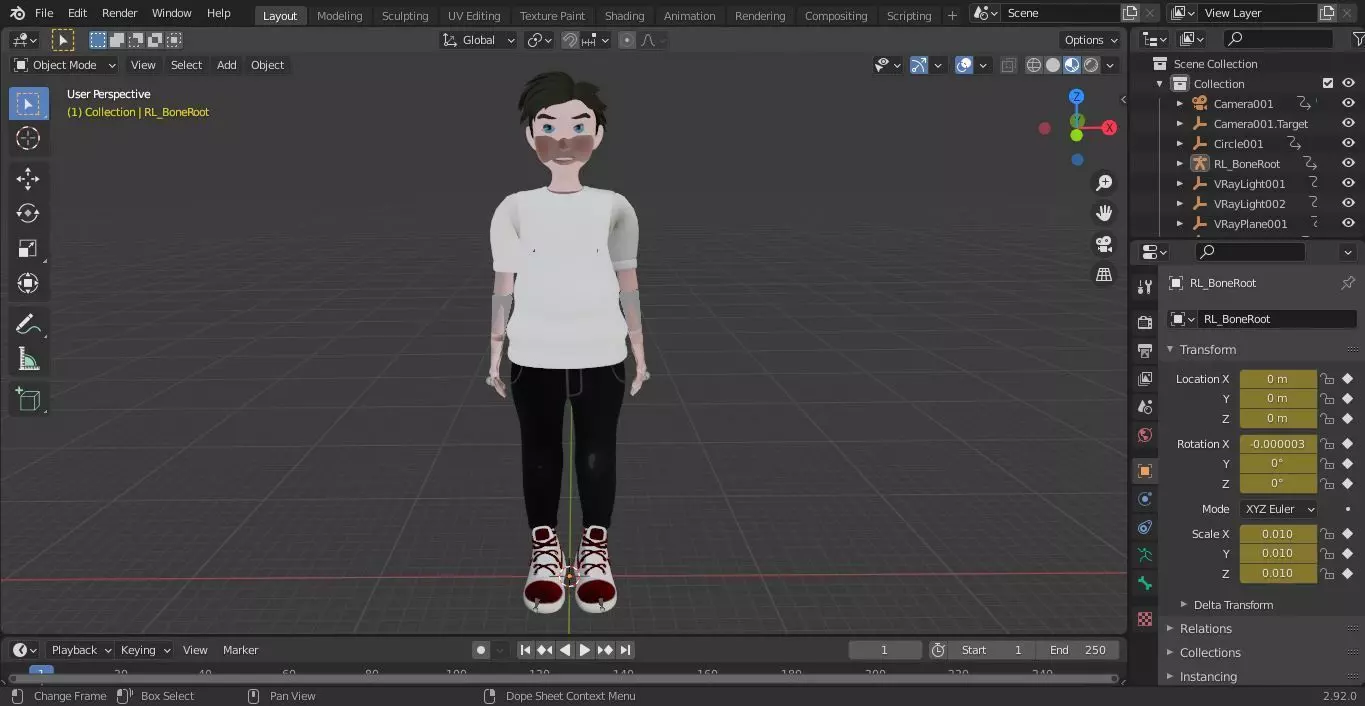 Character Zipsi Rigged  Low-poly 3D model_14