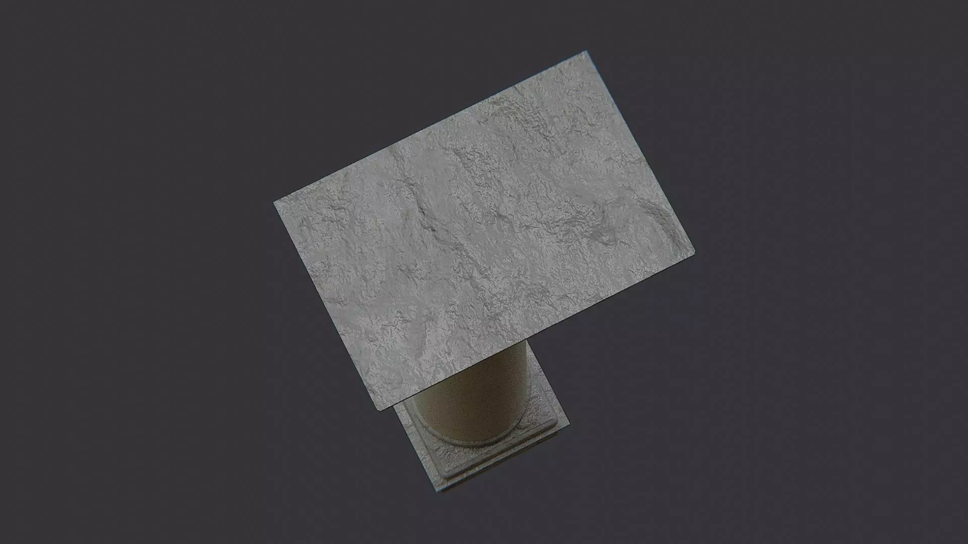 Back Pillar Portland Stone Low-poly 3D model_4