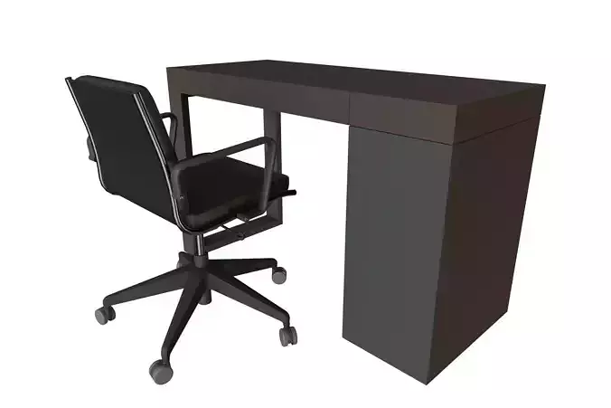 Minimalist Desk and Ergonomic Chair