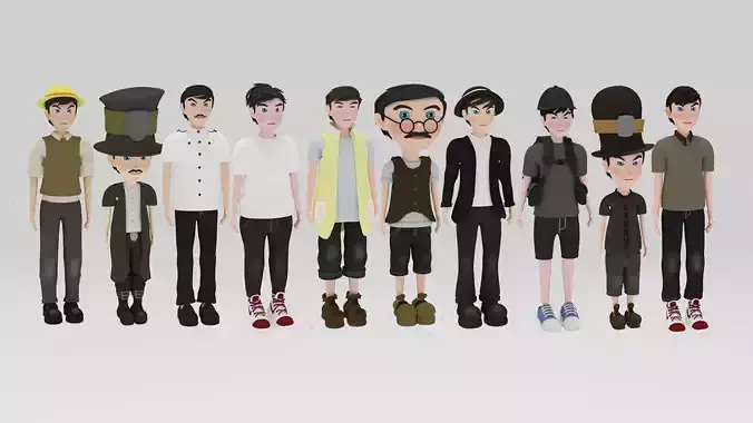 Character Pack Rigged 03 