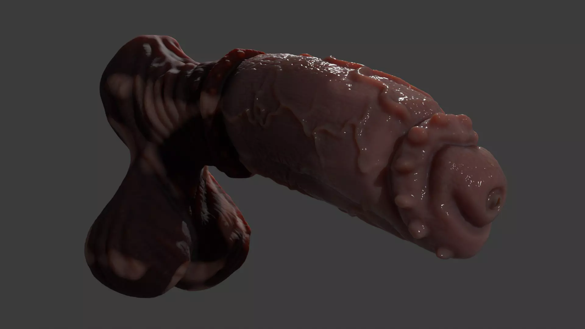 Fantasy Taurus Monster Bull Penis Rigged Low-poly 3D model_10