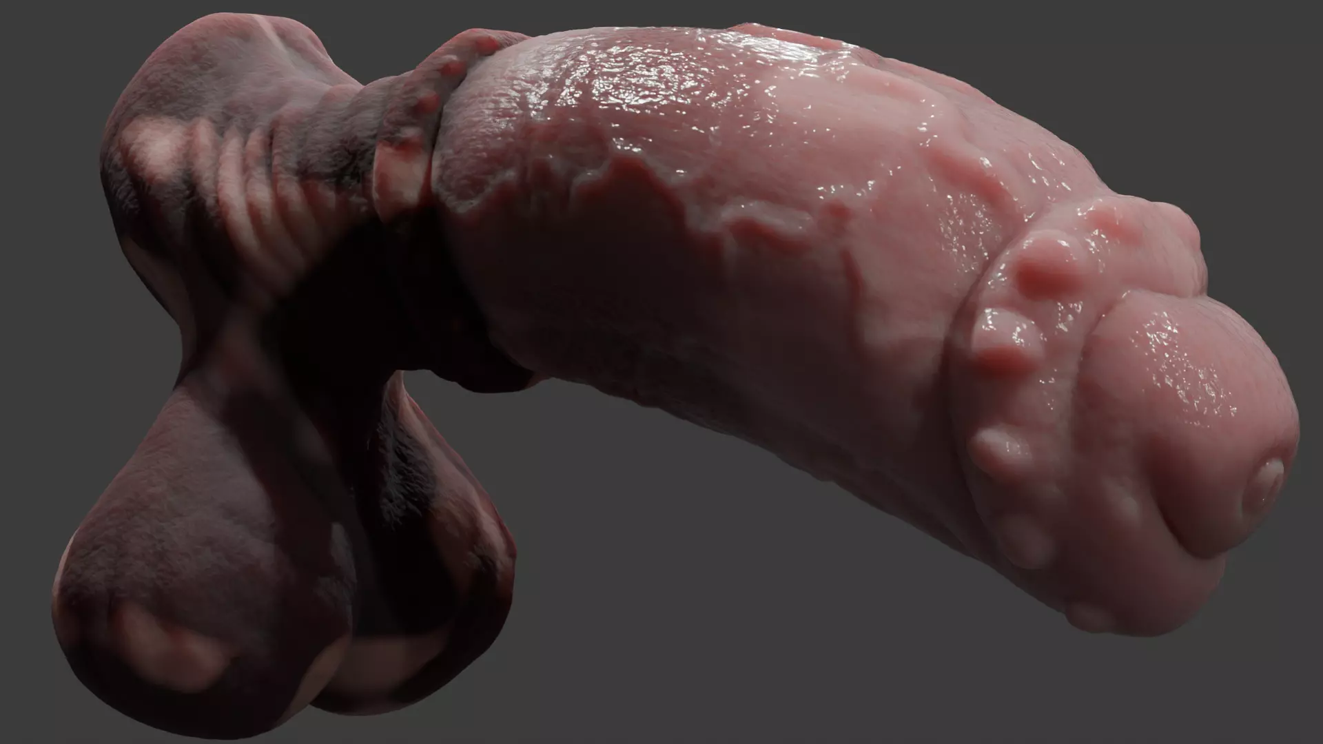 Fantasy Taurus Monster Bull Penis Rigged Low-poly 3D model_4