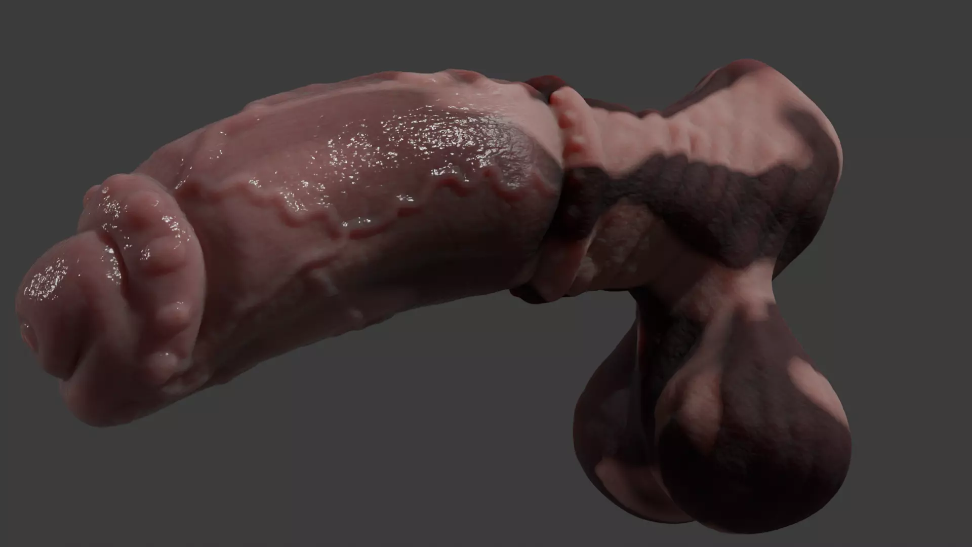 Fantasy Taurus Monster Bull Penis Rigged Low-poly 3D model_9