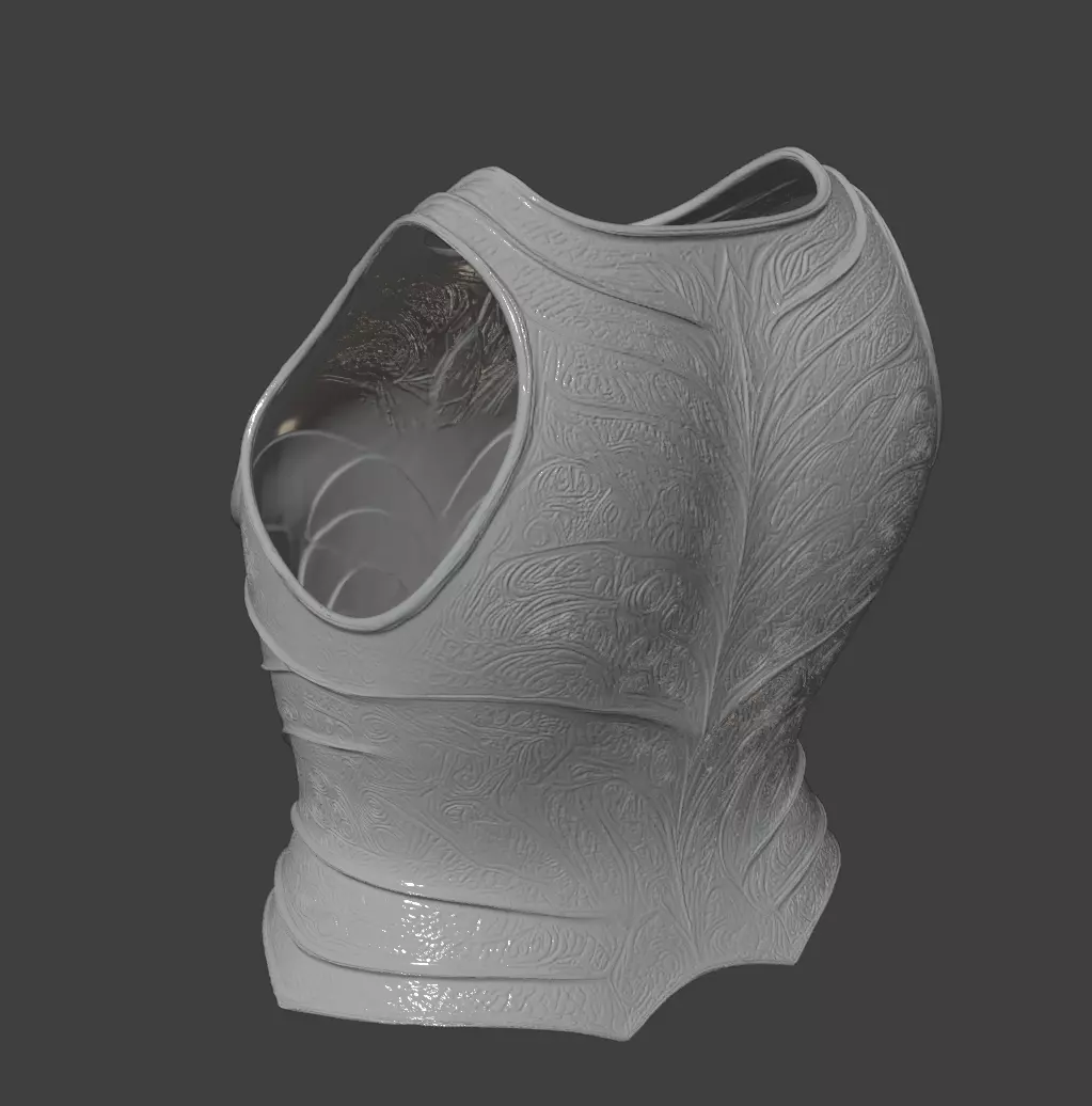 SAURON CHEST ARMOR AND PAULDRONS 3D print model_7