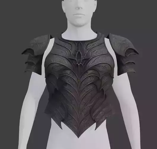 SAURON CHEST ARMOR AND PAULDRONS 3D print model SAURON CHEST ARMOR AND PAULDRONS 3D print model