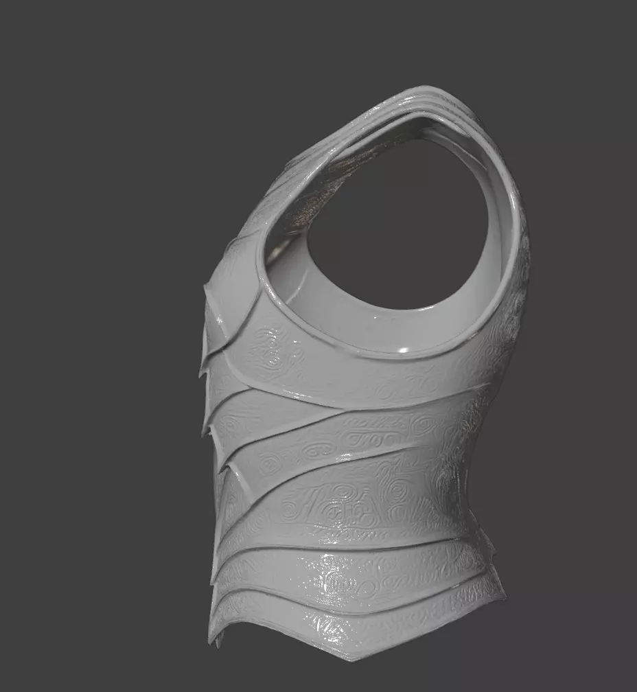 SAURON CHEST ARMOR AND PAULDRONS 3D print model_8
