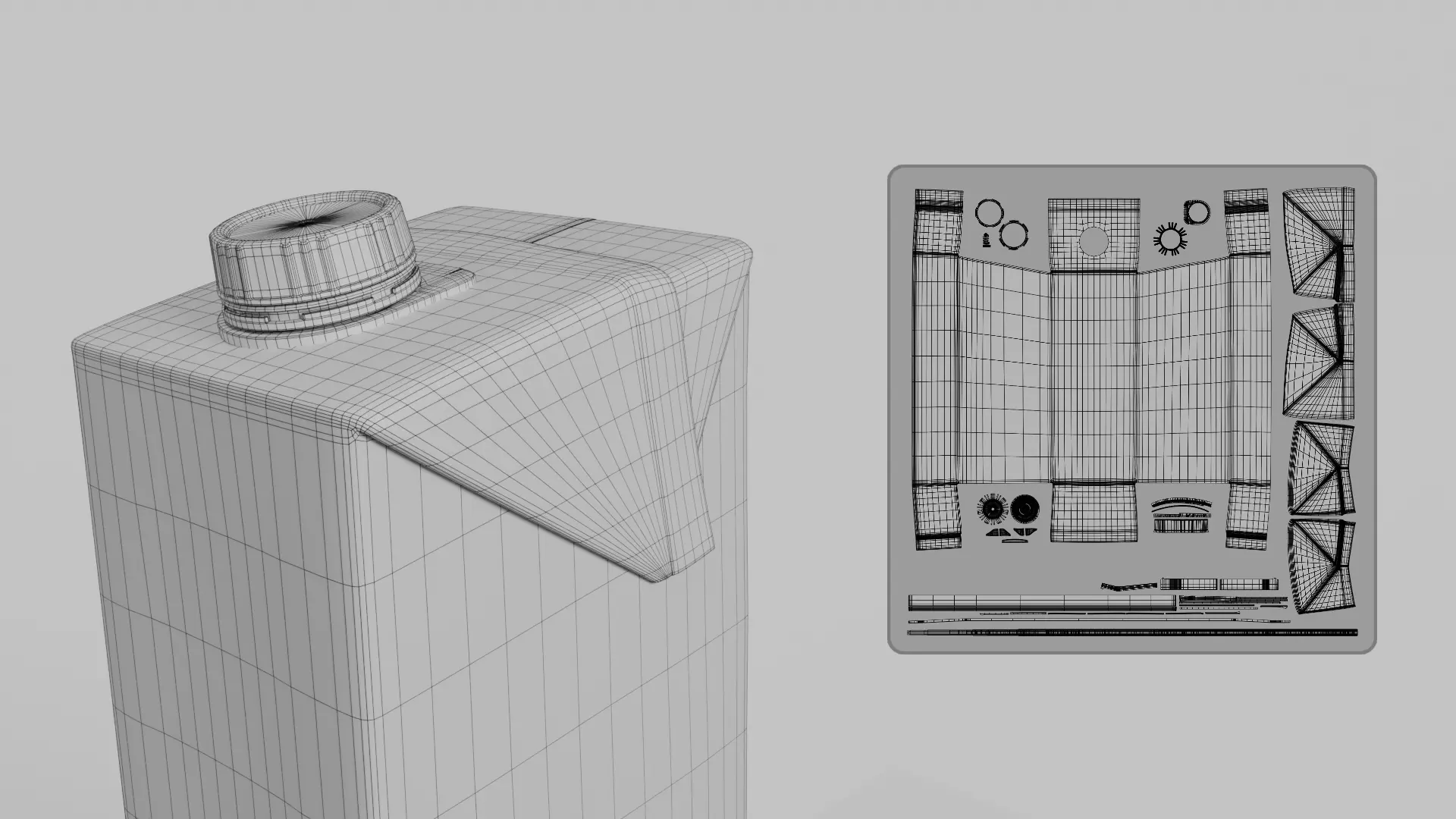 Beverage Carton Medium Sizes Mix - Customizable Pack 3D Model Collection_40