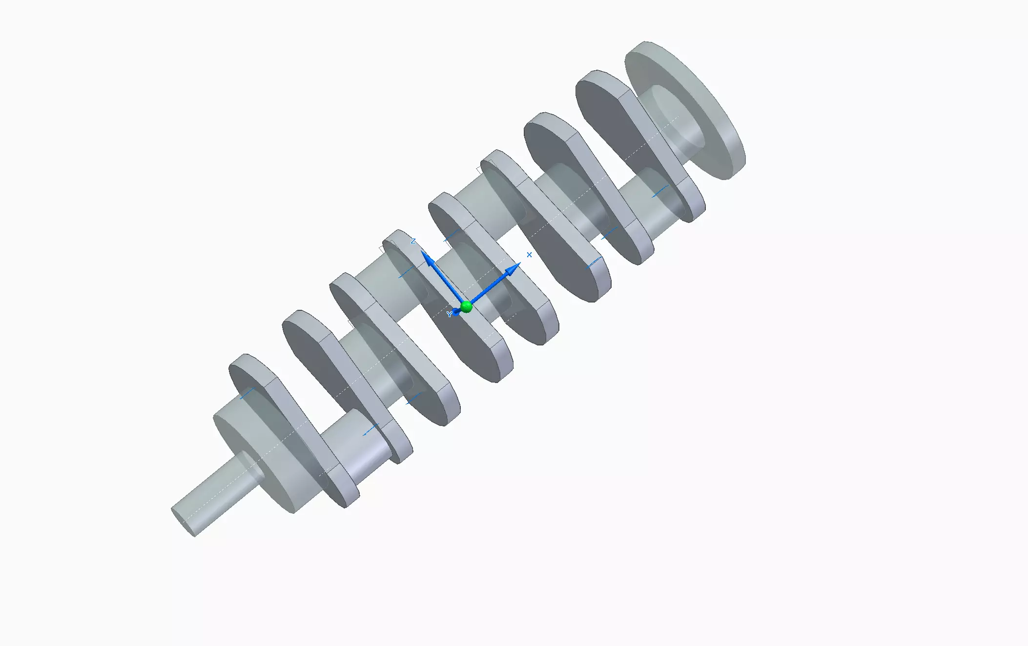 Crank Shaft 3D model_0
