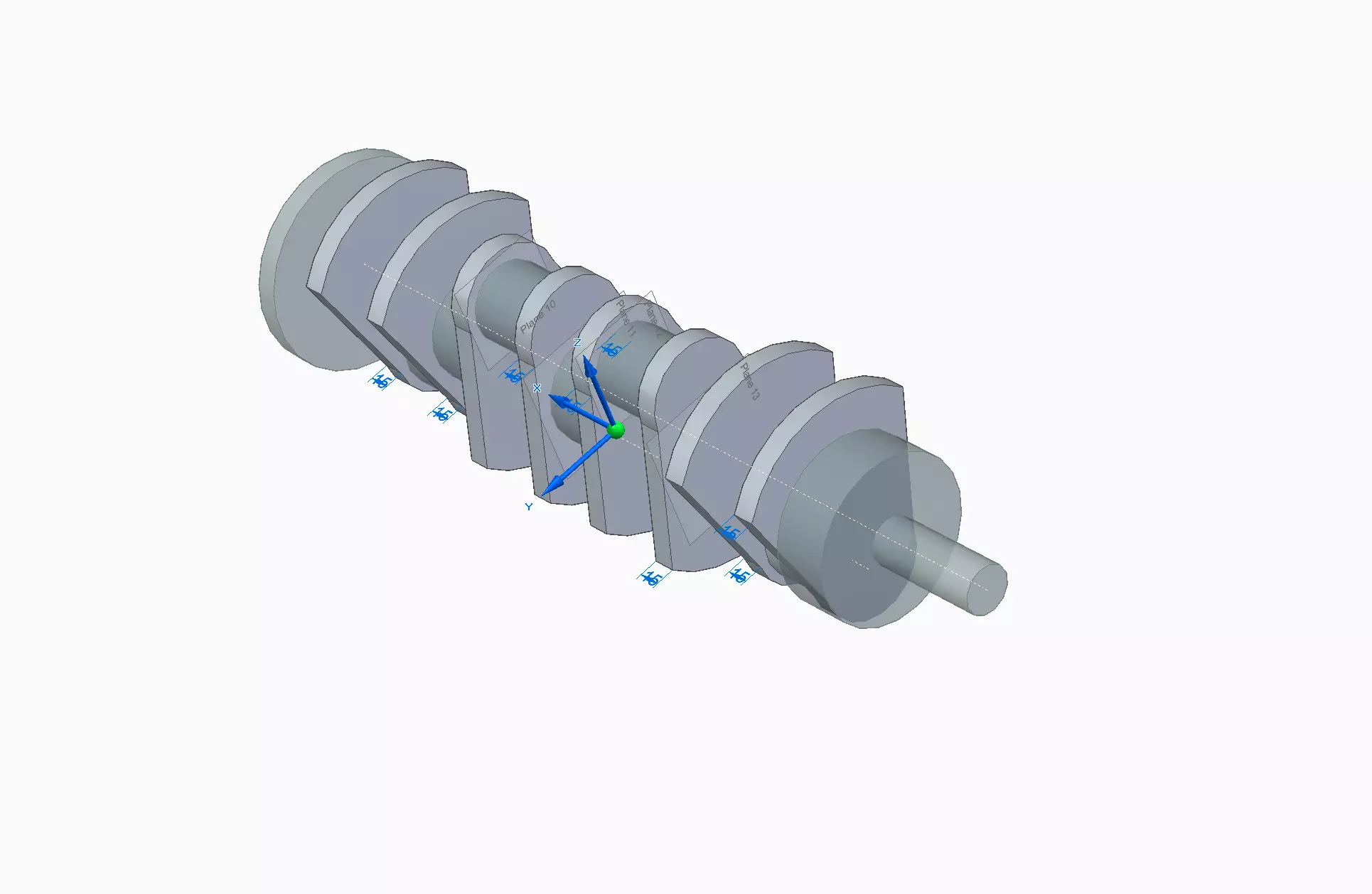 Crank Shaft 3D model_1