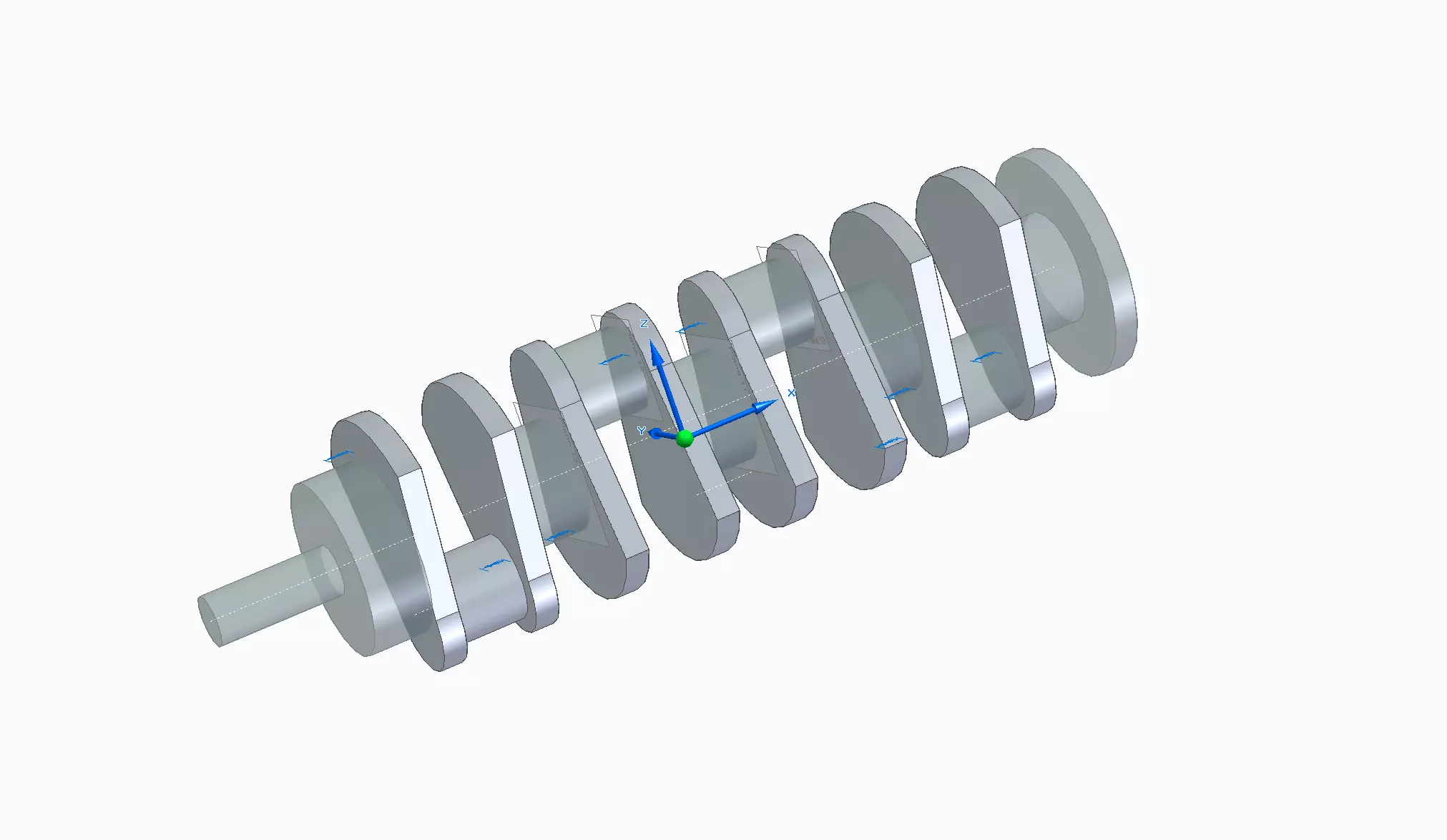 Crank Shaft 3D model_2