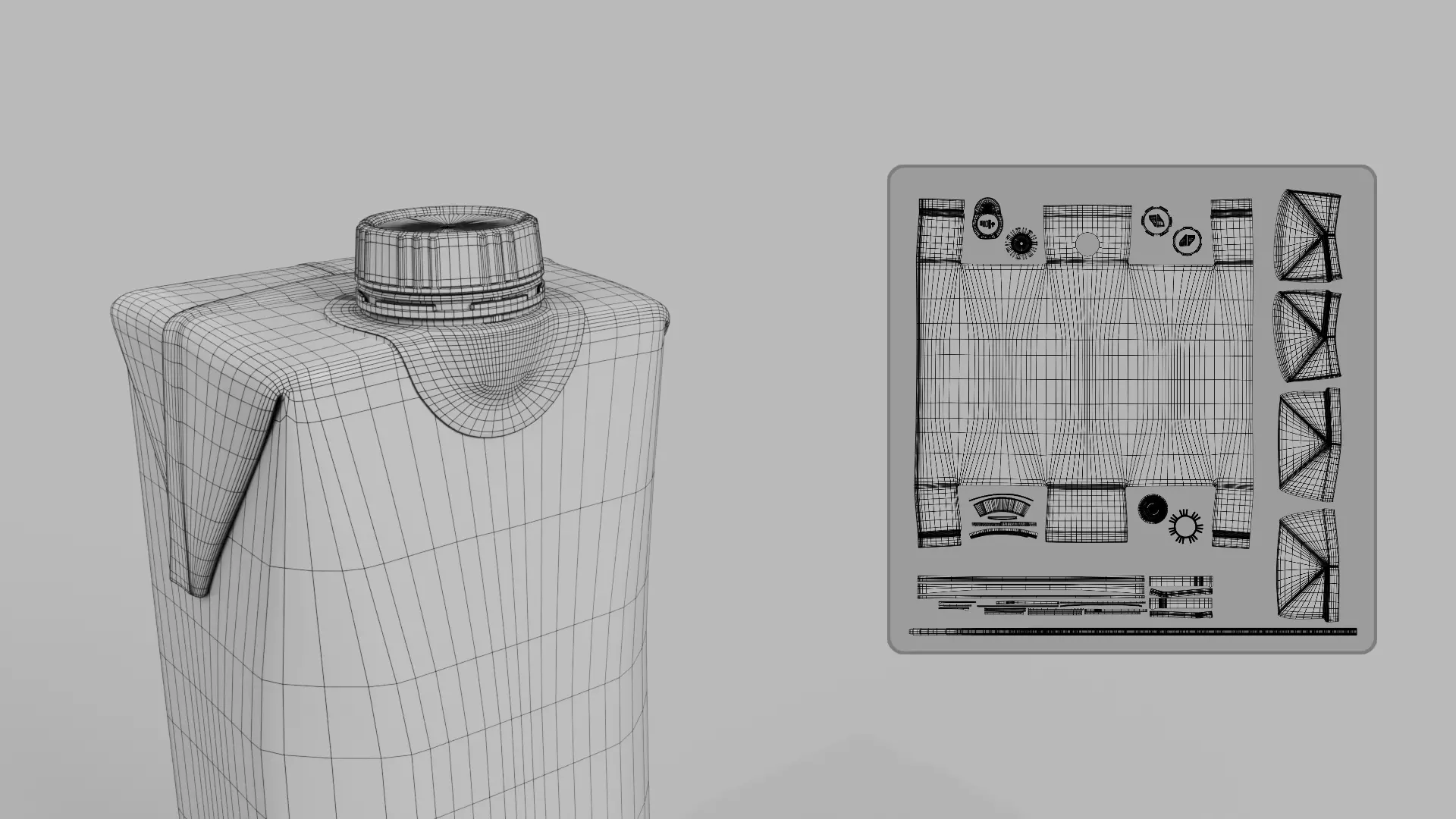 Beverage Carton Small Sizes Mix - Customizable Pack 3D Model Collection_37