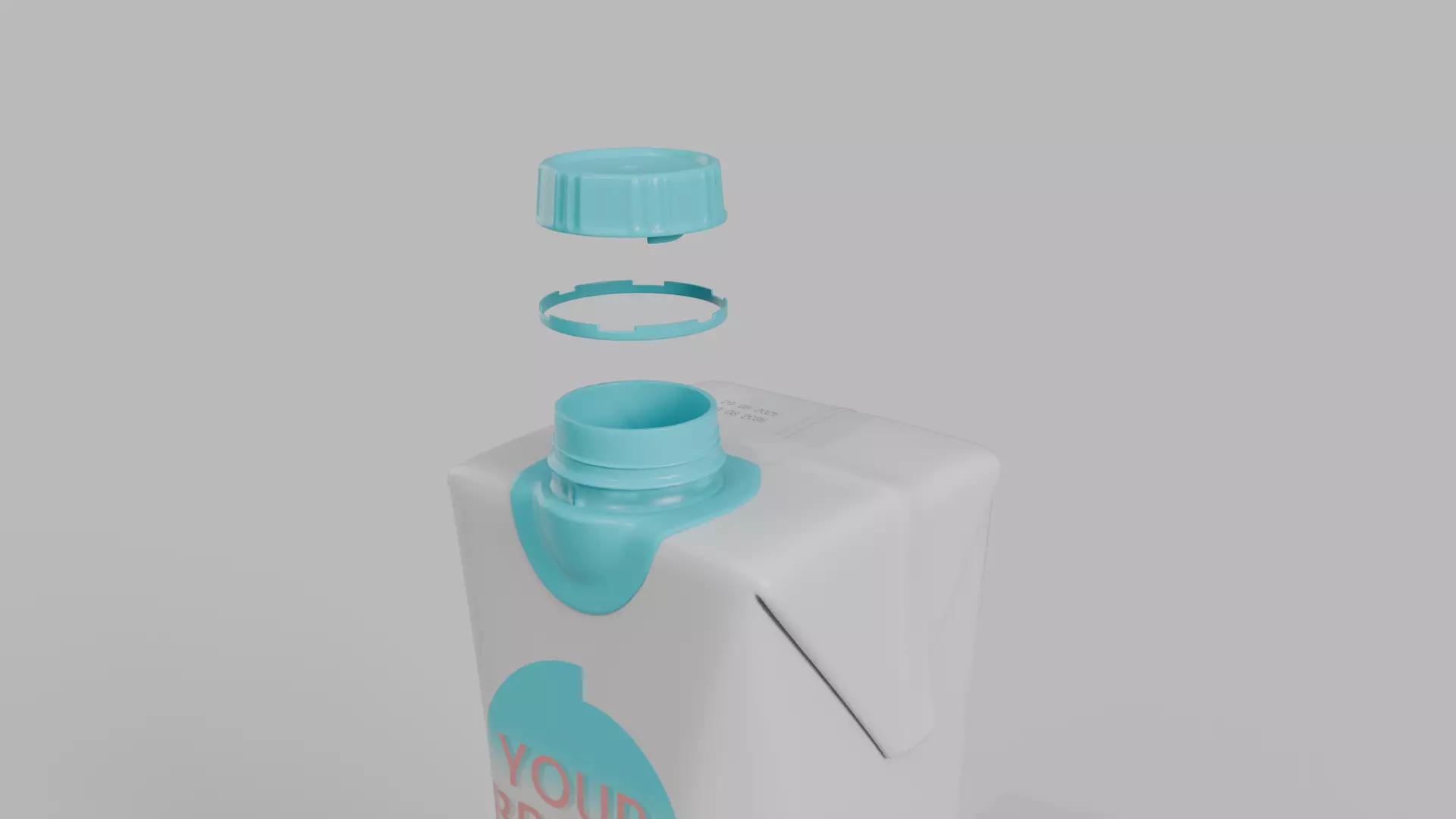 Beverage Carton Small Sizes Mix - Customizable Pack 3D Model Collection_35