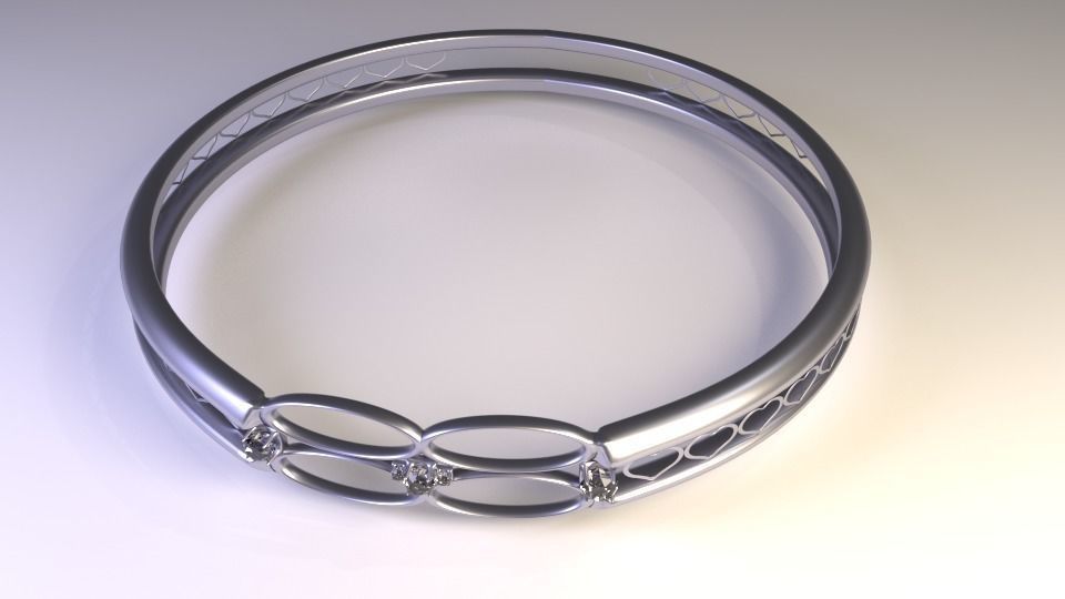 Infinity love ring 3D model_1