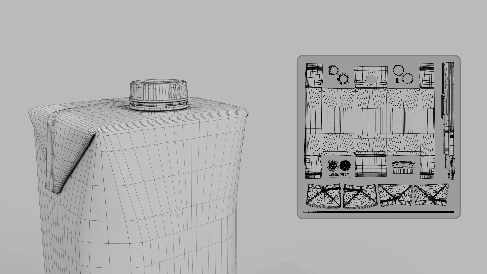 Beverage Carton Everyday Set - Customizable Pack 3D Model Collection_31