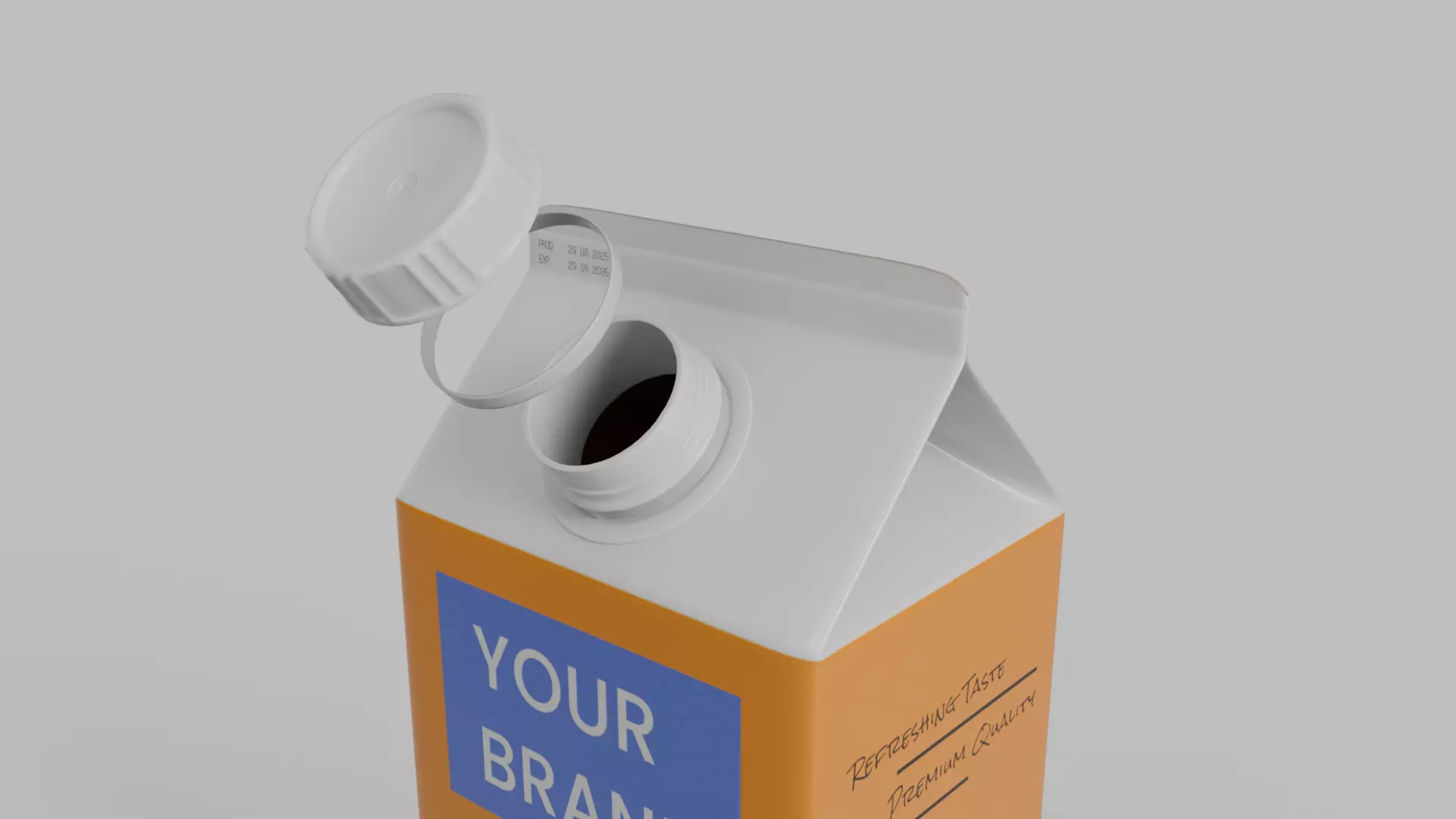 Beverage Carton Everyday Set - Customizable Pack 3D Model Collection_13