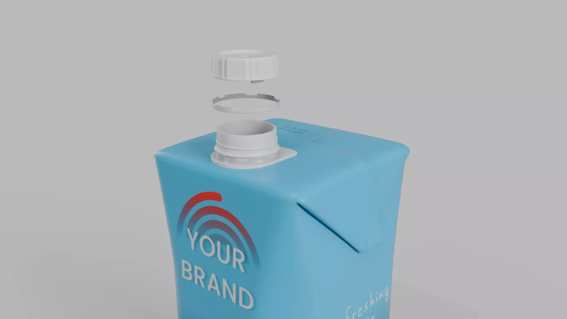 Beverage Carton Everyday Set - Customizable Pack 3D Model Collection_29