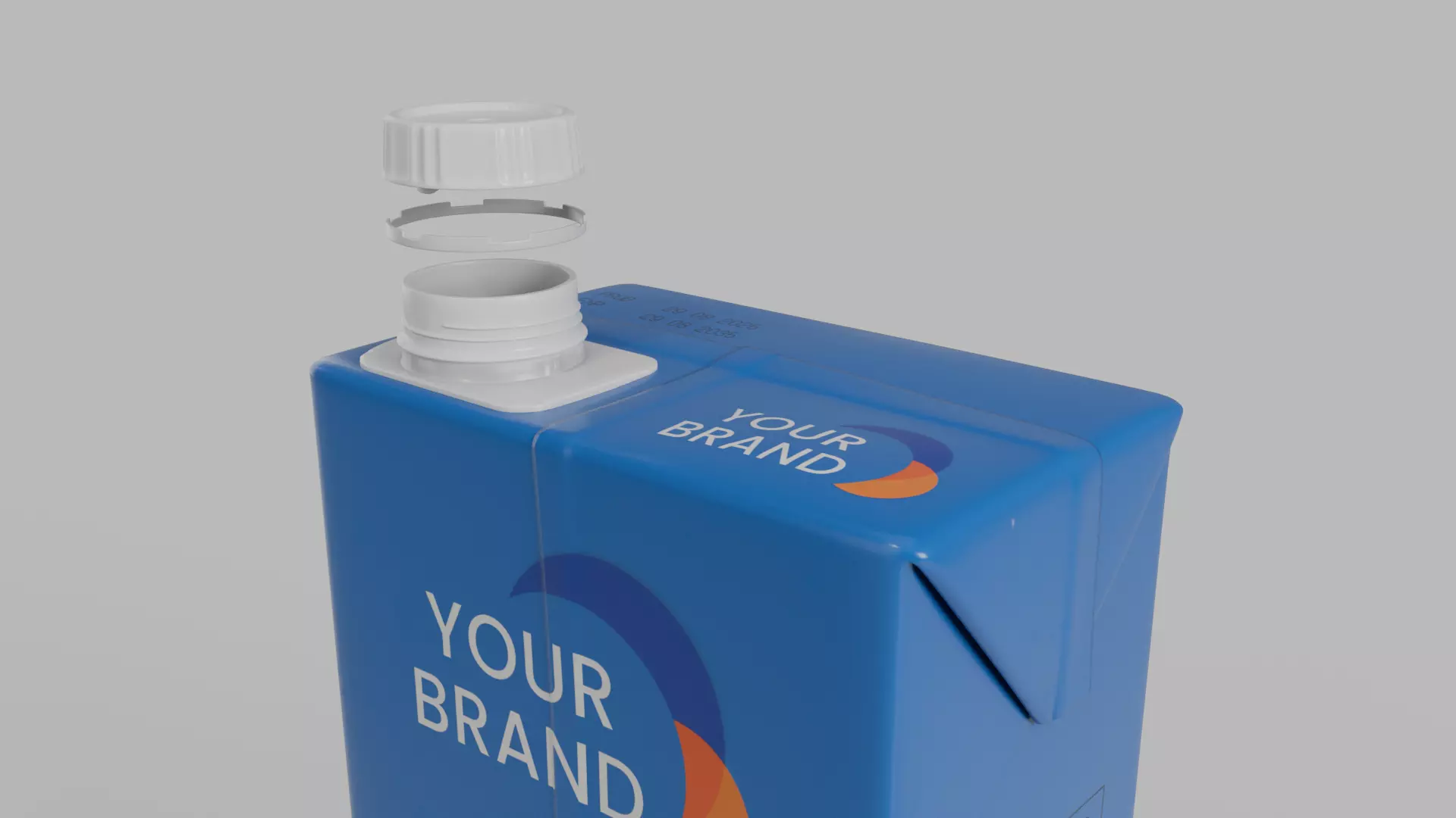 Beverage Carton Everyday Set - Customizable Pack 3D Model Collection_21