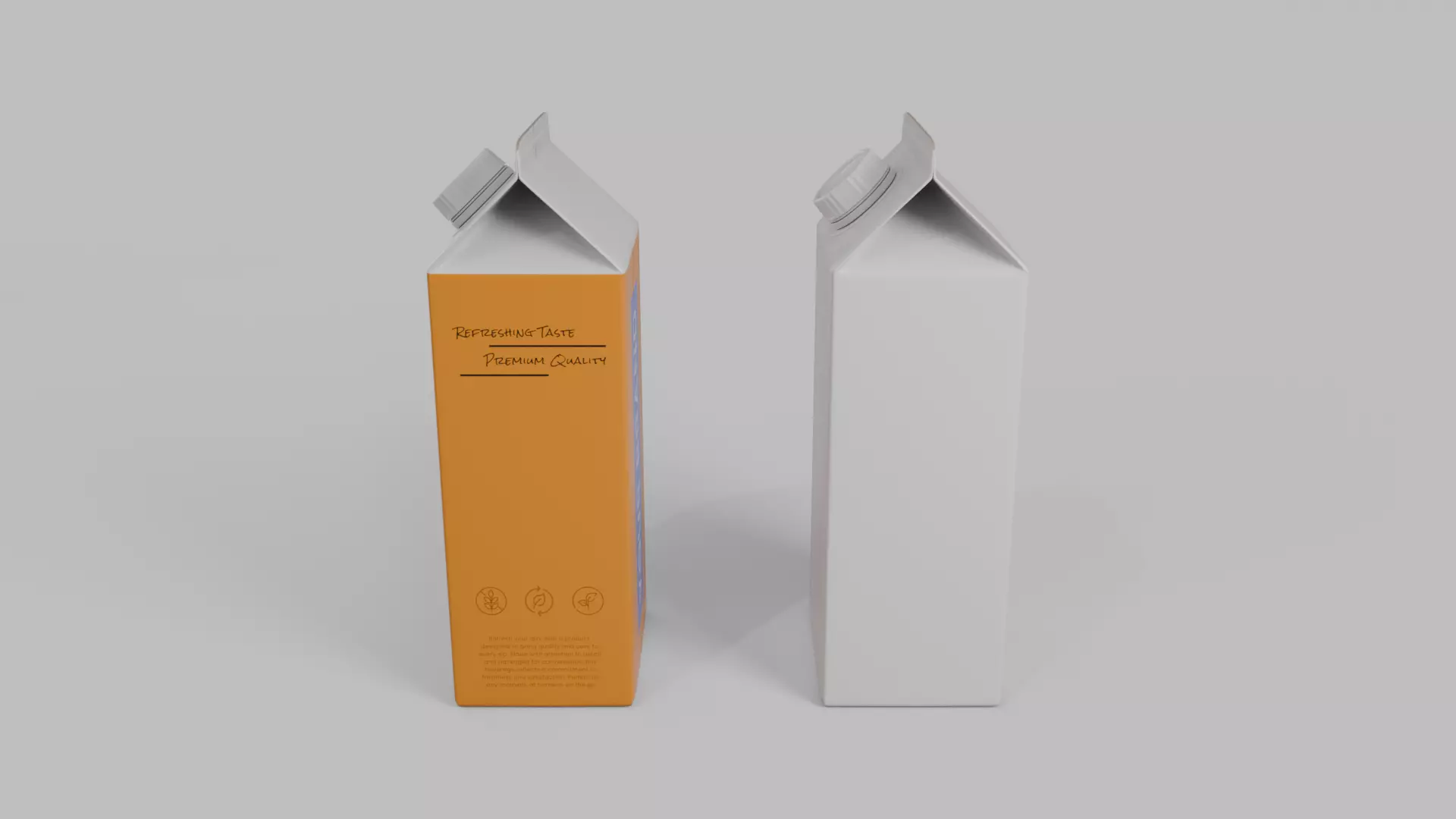 Beverage Carton Everyday Set - Customizable Pack 3D Model Collection_9