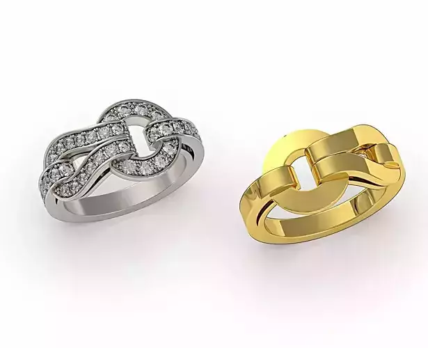 Agrafe Diamond Pave Ring