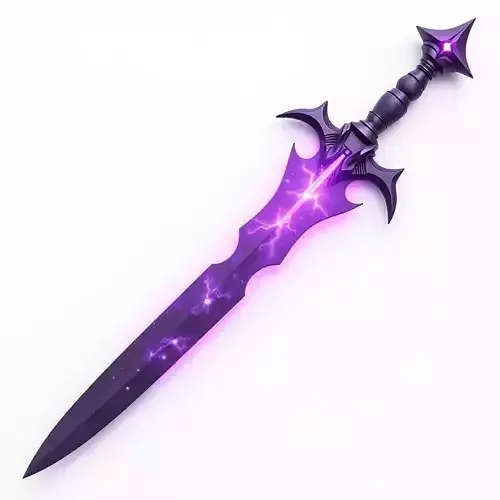 Cosmic Stormblade 3D Model Legendary Fantasy Sword
