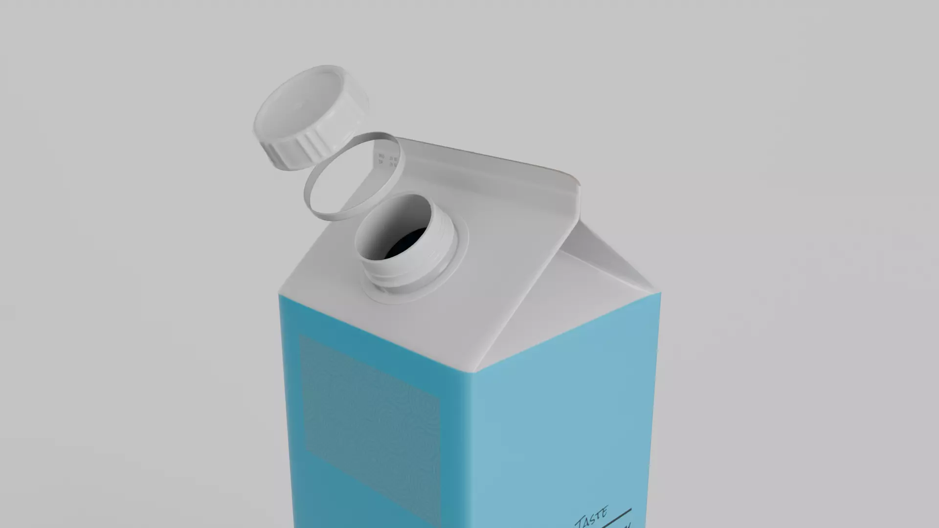 Beverage Carton Family 4-Pack - Customizable Set 3D Model Collection_29