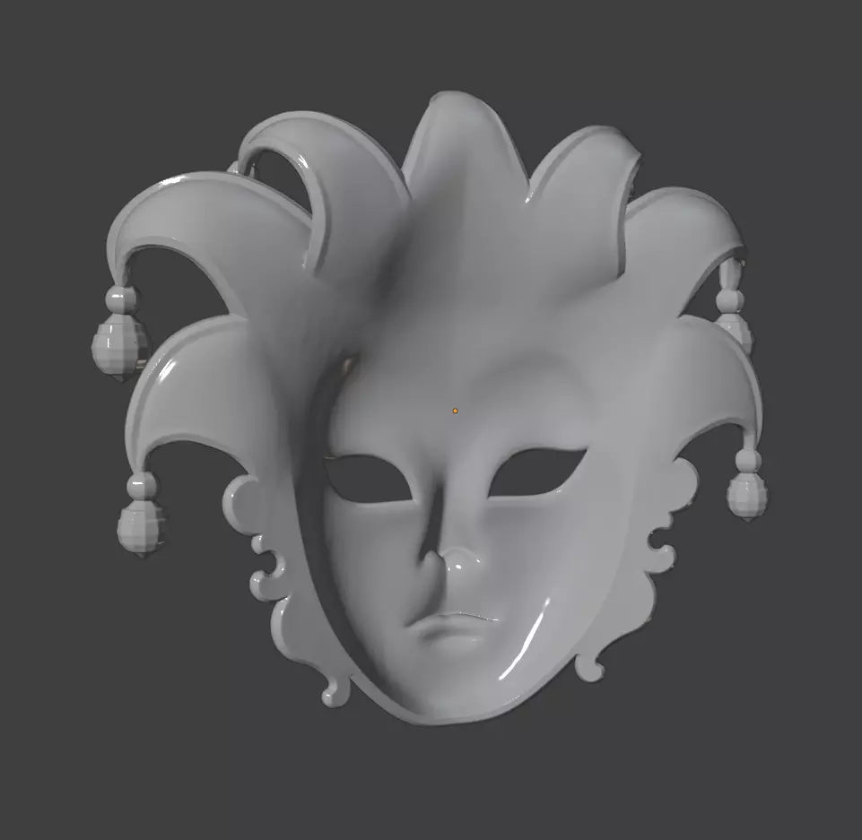 ARLECCHINO MASK 3D print model_4