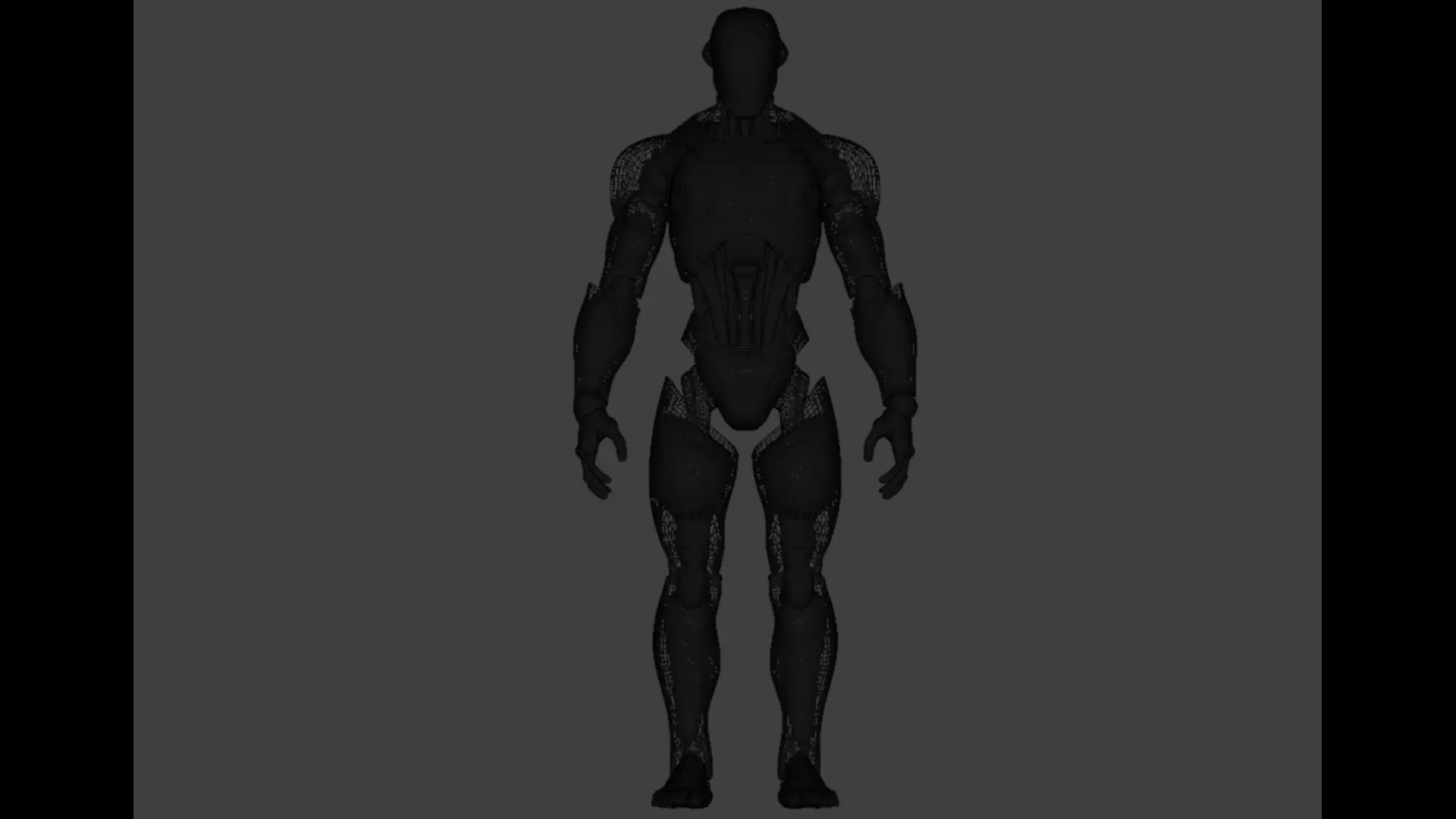 Humanoid Robot Game Ready PBR Unreal Engine and Unity Compatible Low-poly 3D model_12