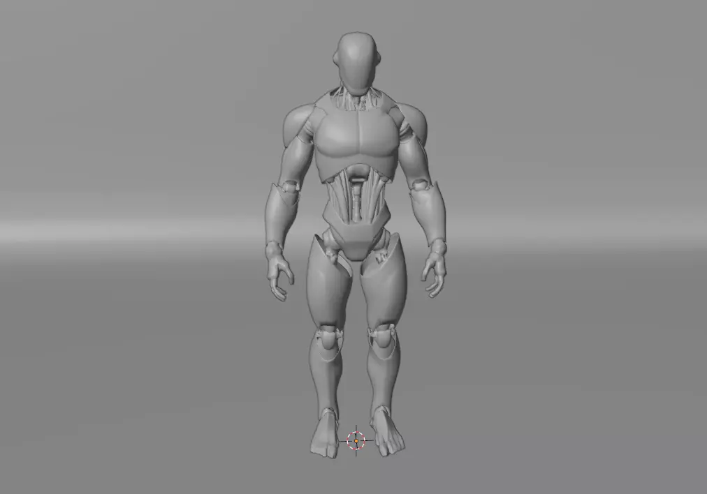 Humanoid Robot Game Ready PBR Unreal Engine and Unity Compatible Low-poly 3D model_7