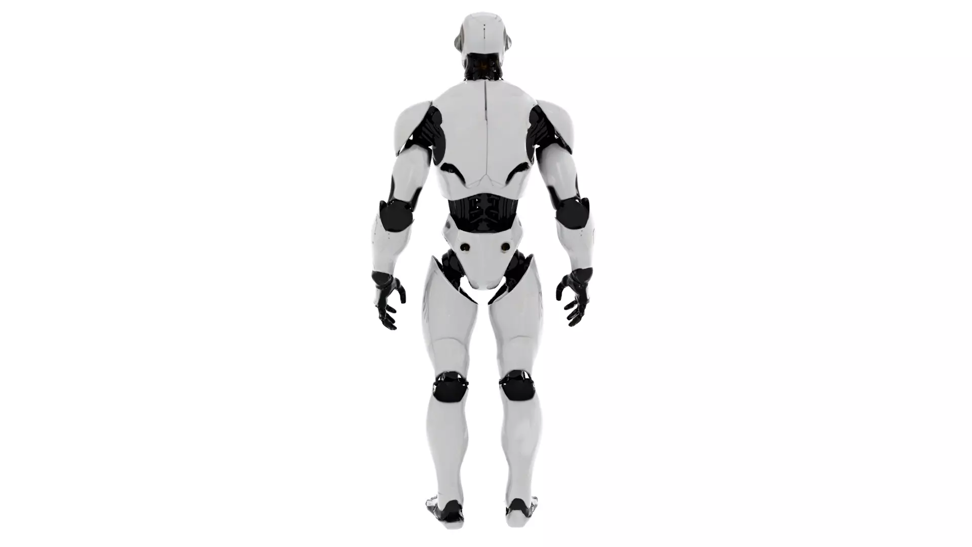 Humanoid Robot Game Ready PBR Unreal Engine and Unity Compatible Low-poly 3D model_3