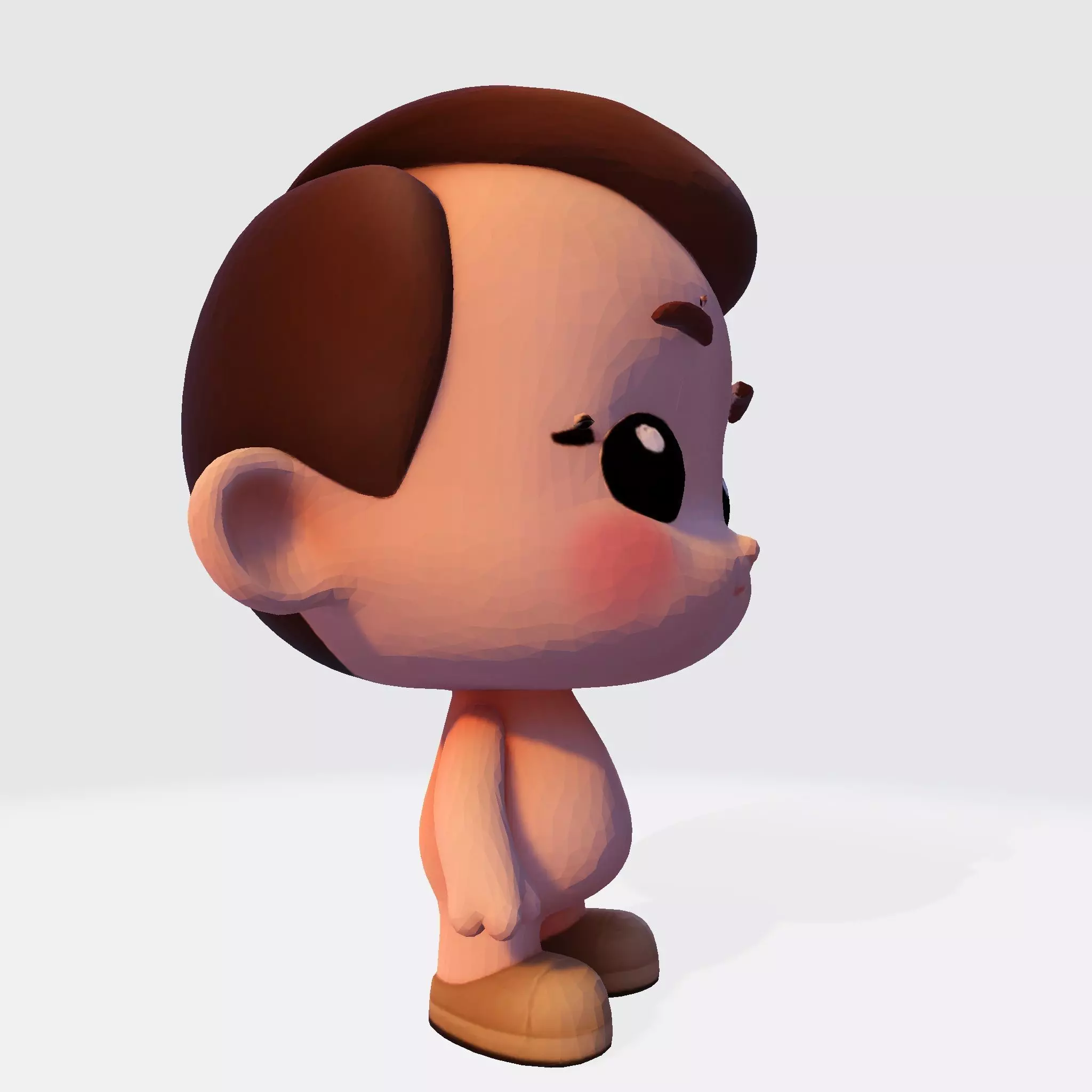 Cute Chibi Boy 3D Print Model 3D print model_7