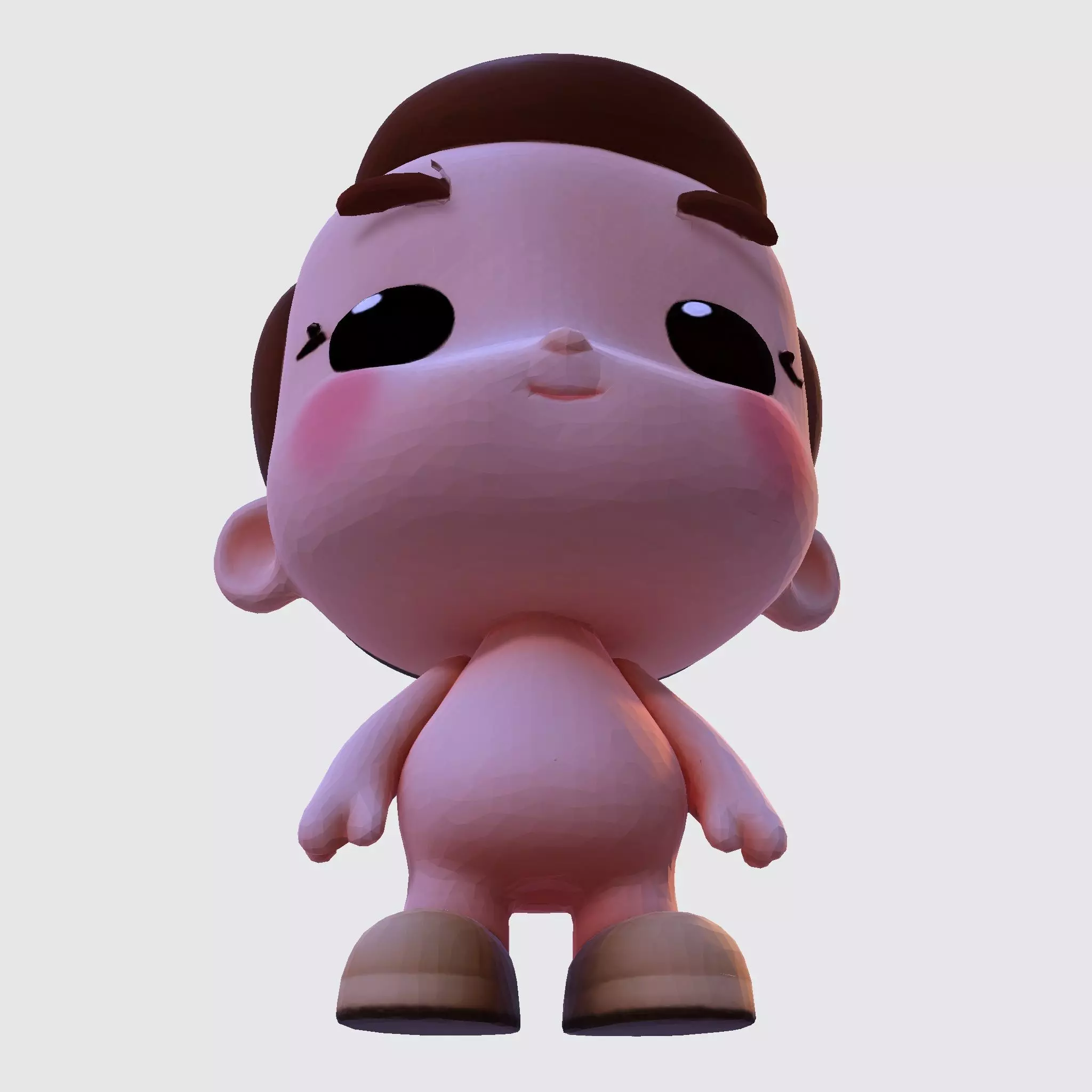 Cute Chibi Boy 3D Print Model 3D print model_24