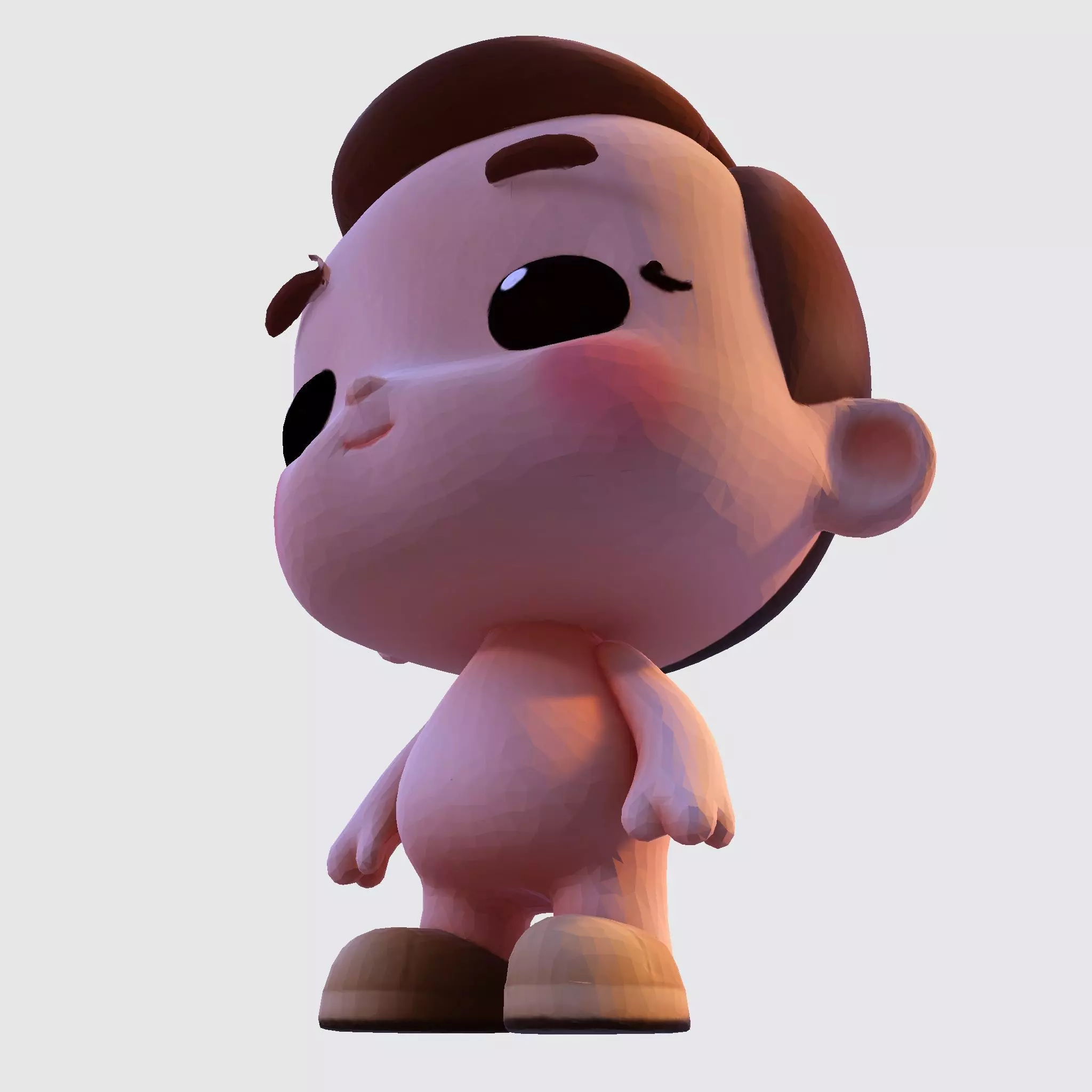 Cute Chibi Boy 3D Print Model 3D print model_23