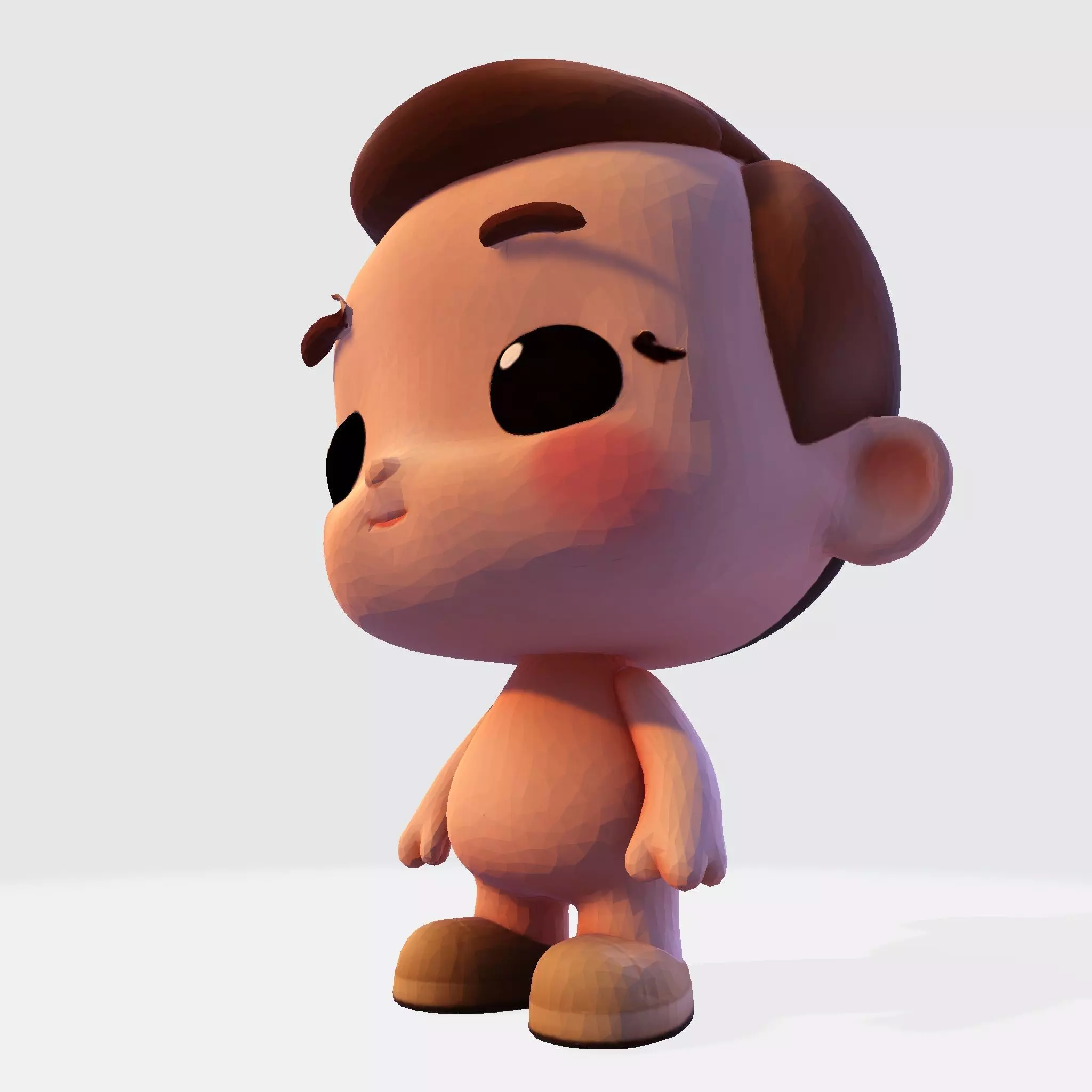 Cute Chibi Boy 3D Print Model 3D print model_18