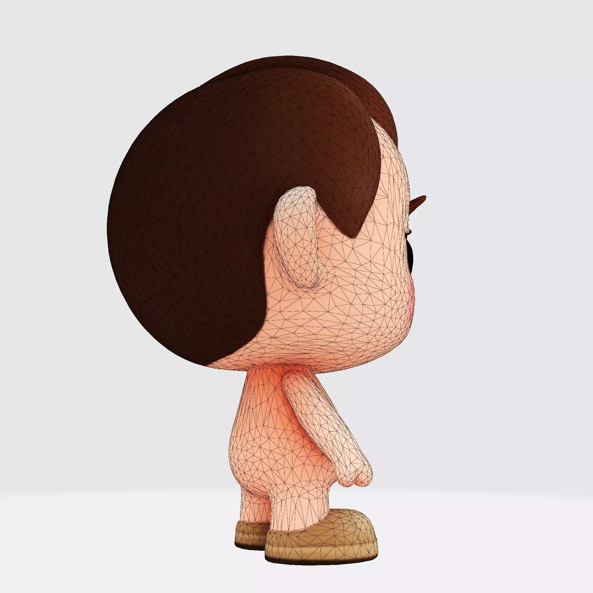 Cute Chibi Boy 3D Print Model 3D print model_33