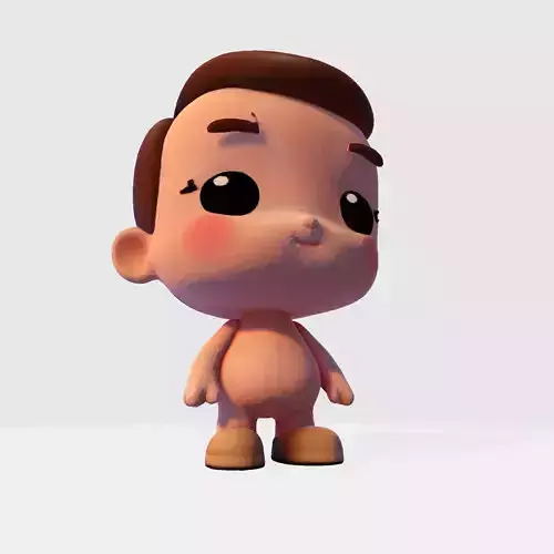 Cute Chibi Boy 3D Print Model 3D print model
