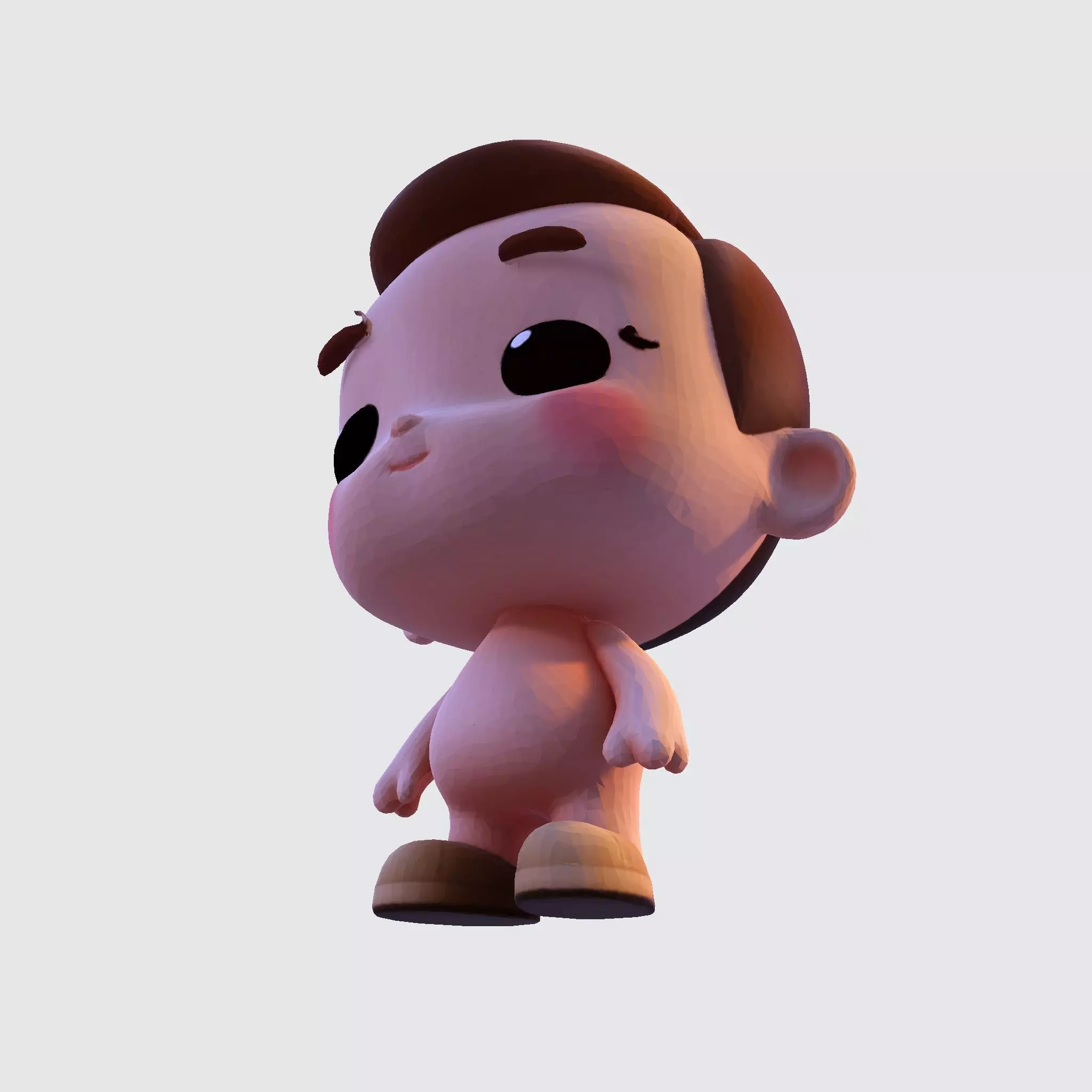 Cute Chibi Boy 3D Print Model 3D print model_22