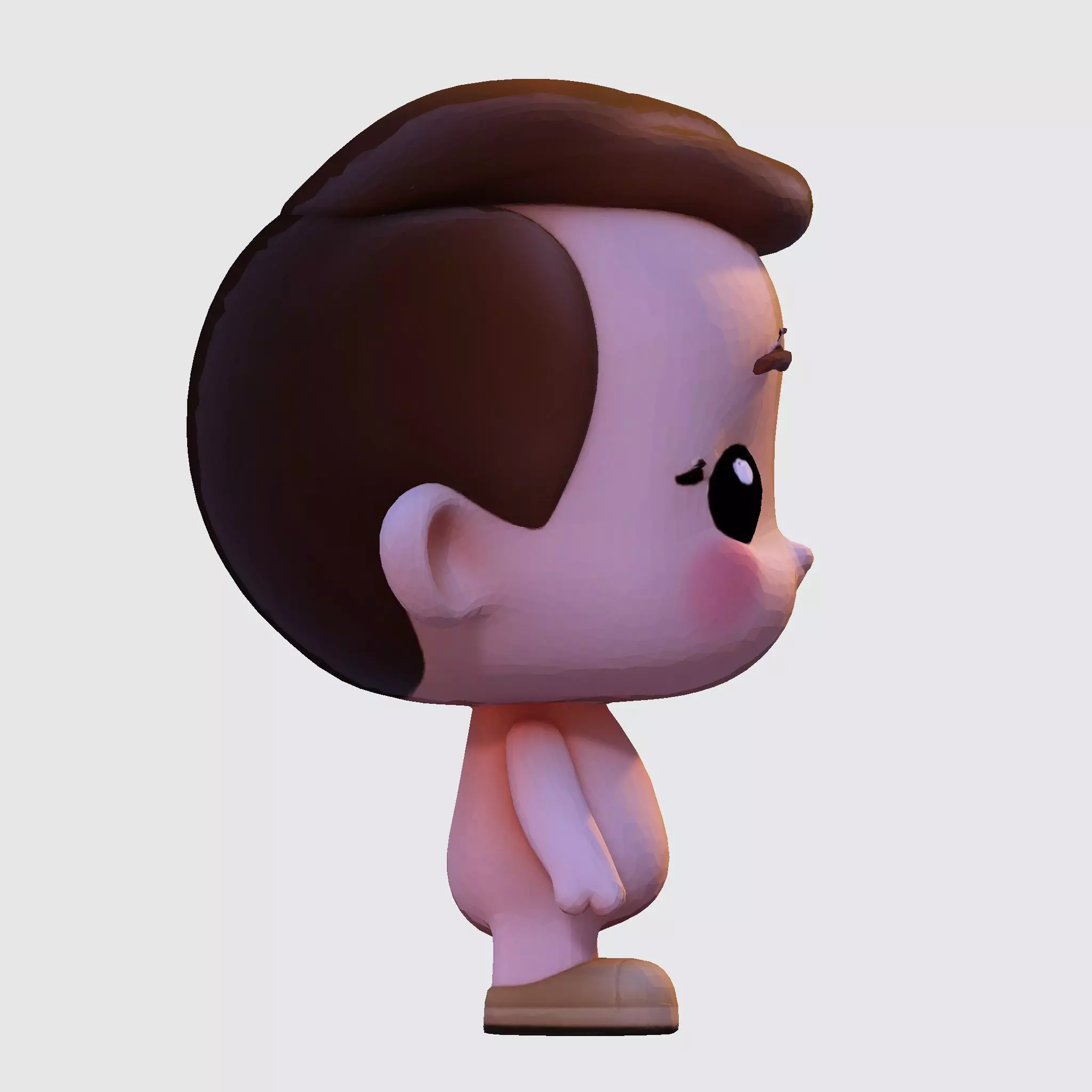 Cute Chibi Boy 3D Print Model 3D print model_40