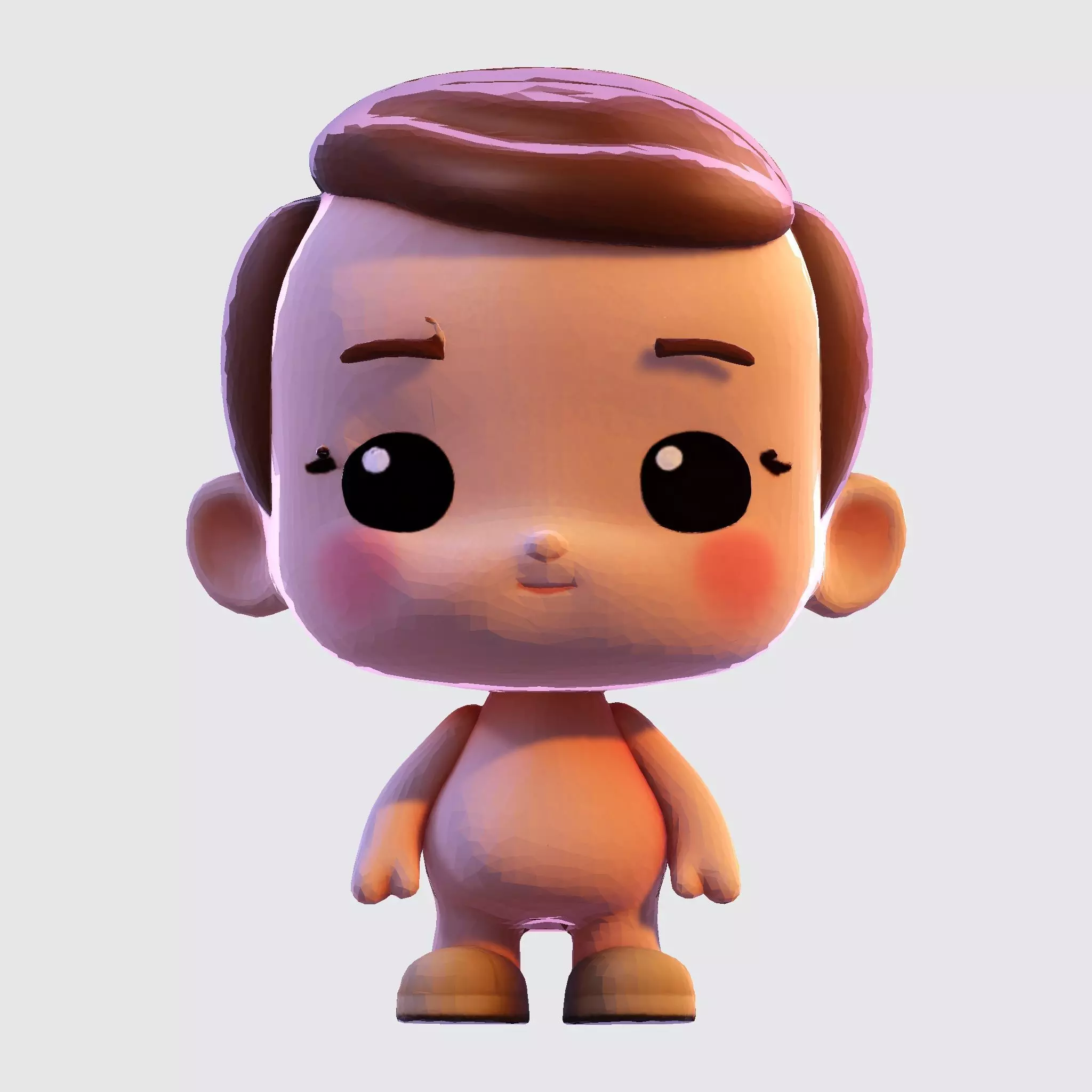 Cute Chibi Boy 3D Print Model 3D print model_41