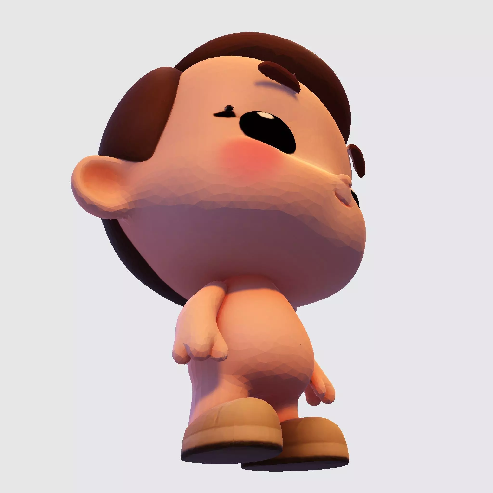 Cute Chibi Boy 3D Print Model 3D print model_25