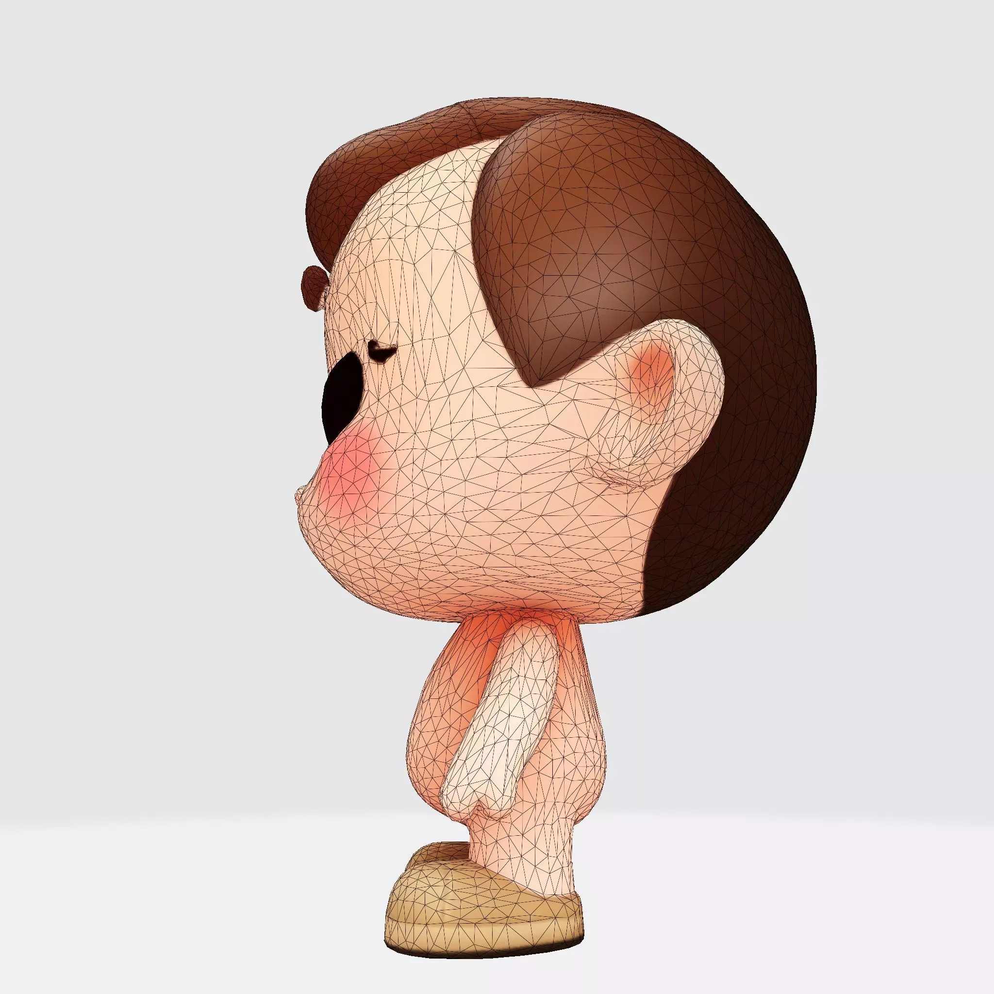 Cute Chibi Boy 3D Print Model 3D print model_31