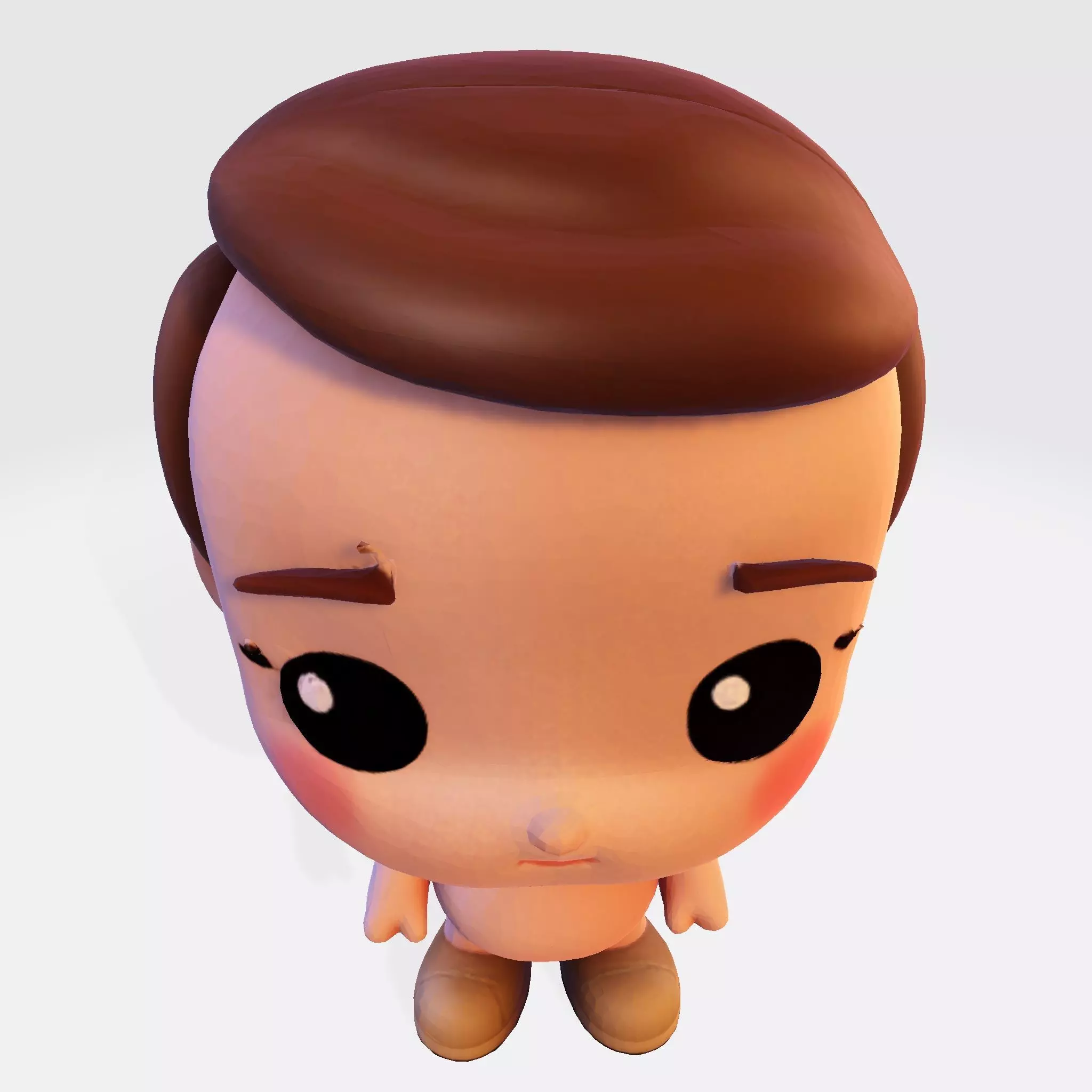 Cute Chibi Boy 3D Print Model 3D print model_11